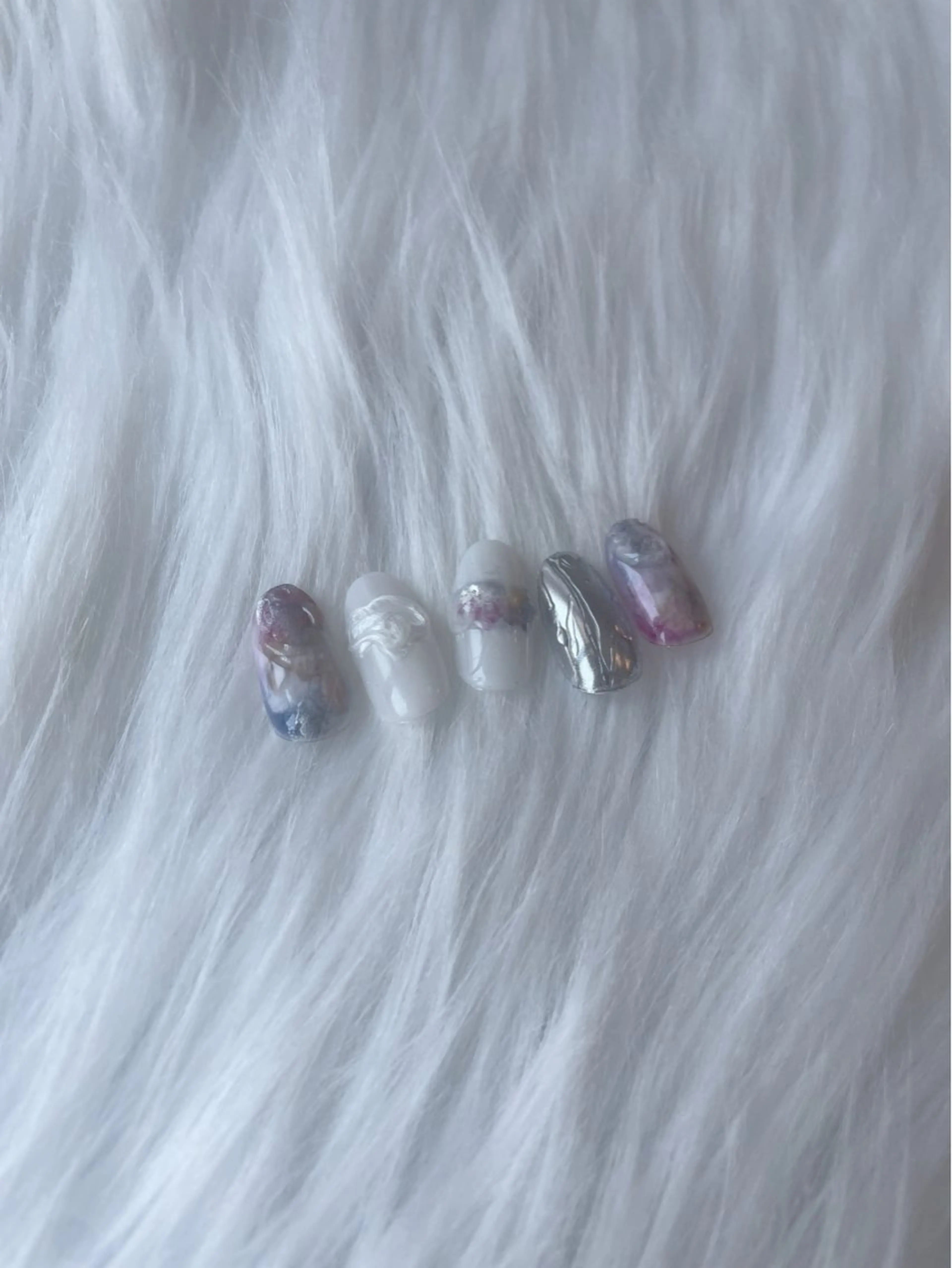 ネイル ブルー 氷ネイル・うるうるネイル キラキラネイル マグネットネイル ニュアンスネイル ハンドネイル timtam --sakiのネイルデザイン