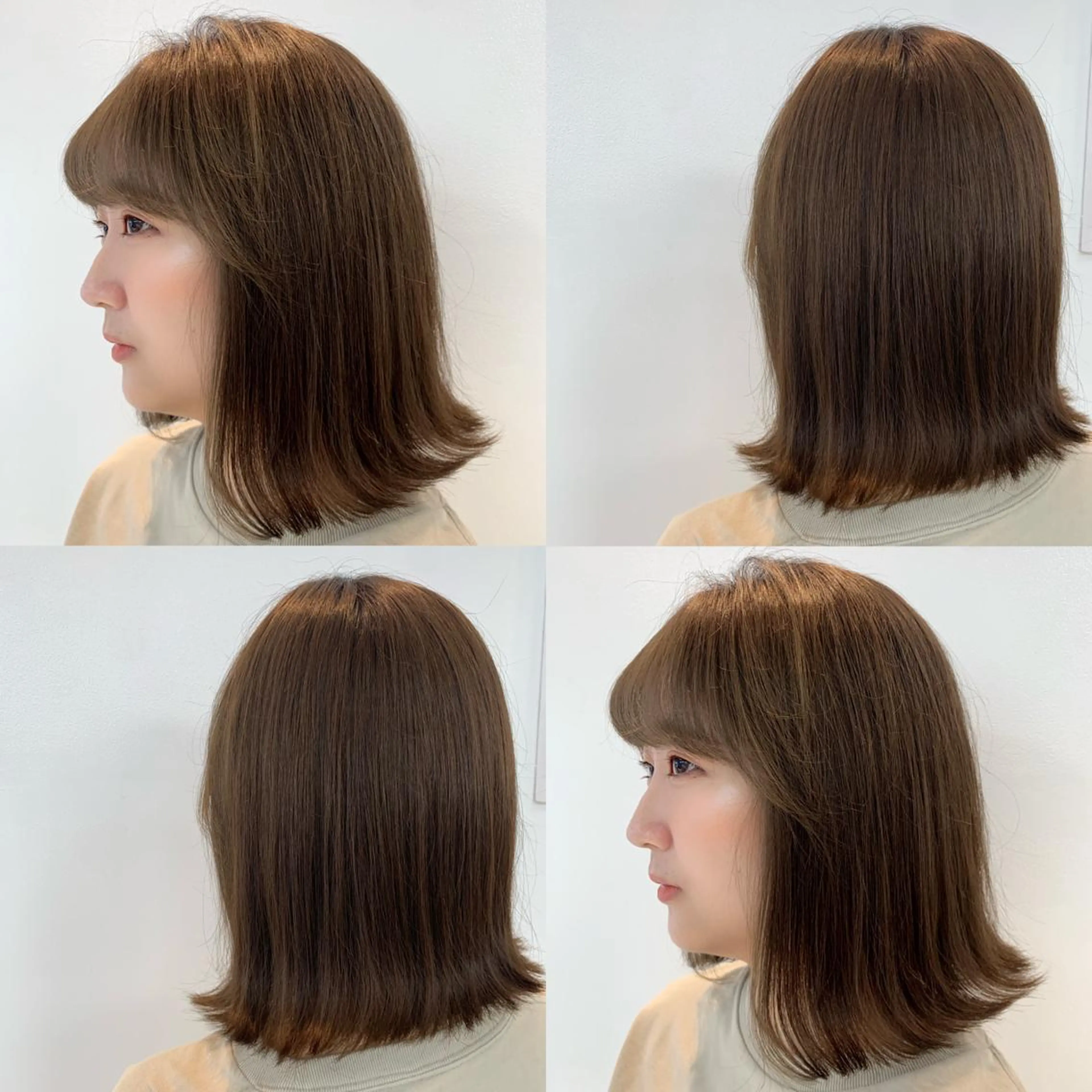 ミディアム カラー 韓国ヘア特化🇰🇷 心斎橋【ユリカ】のヘアスタイル