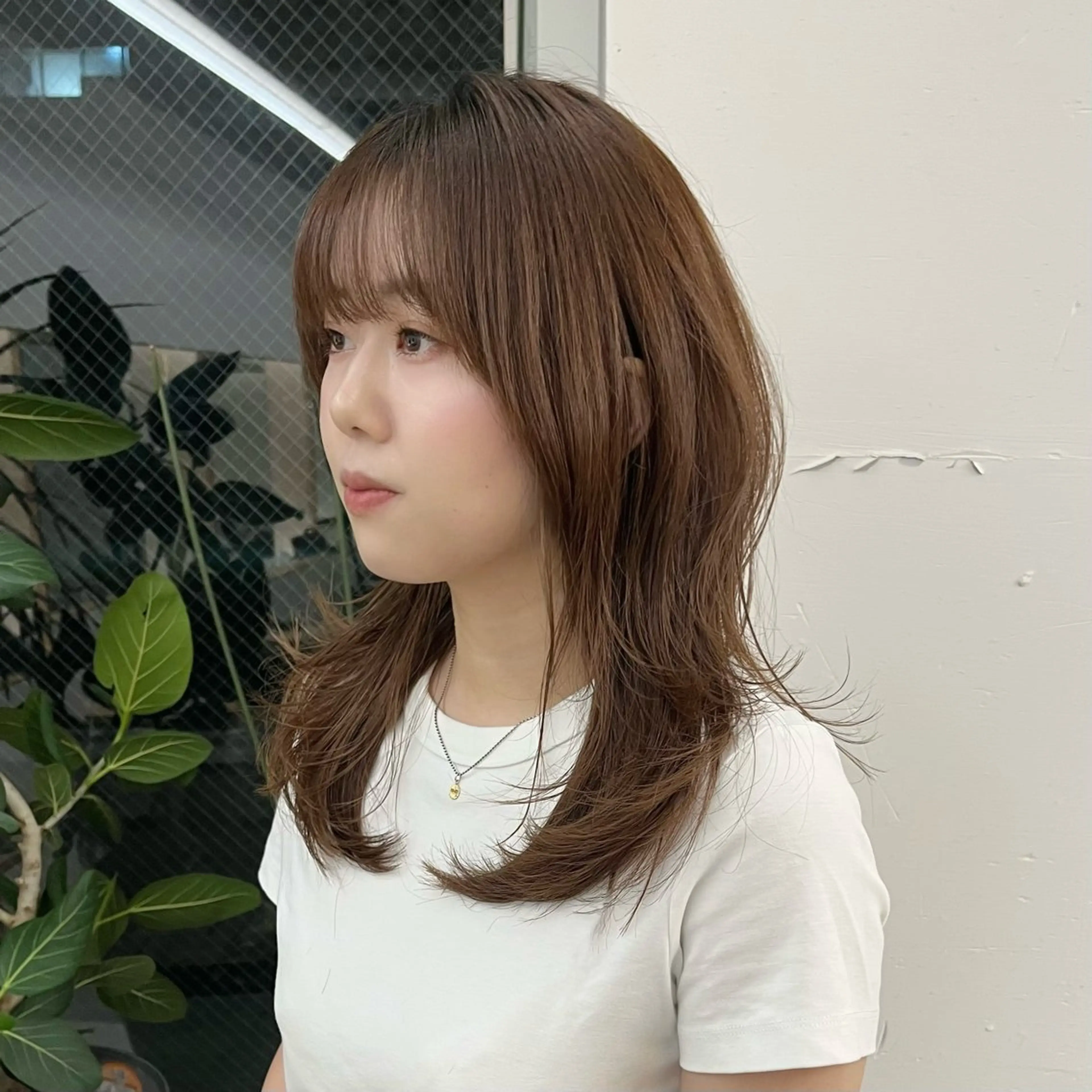 セミロング ハッシュカット 韓国風ヘア Lattan松戸西口店所属・レイヤー/ショート 遠藤光輝のヘアスタイル