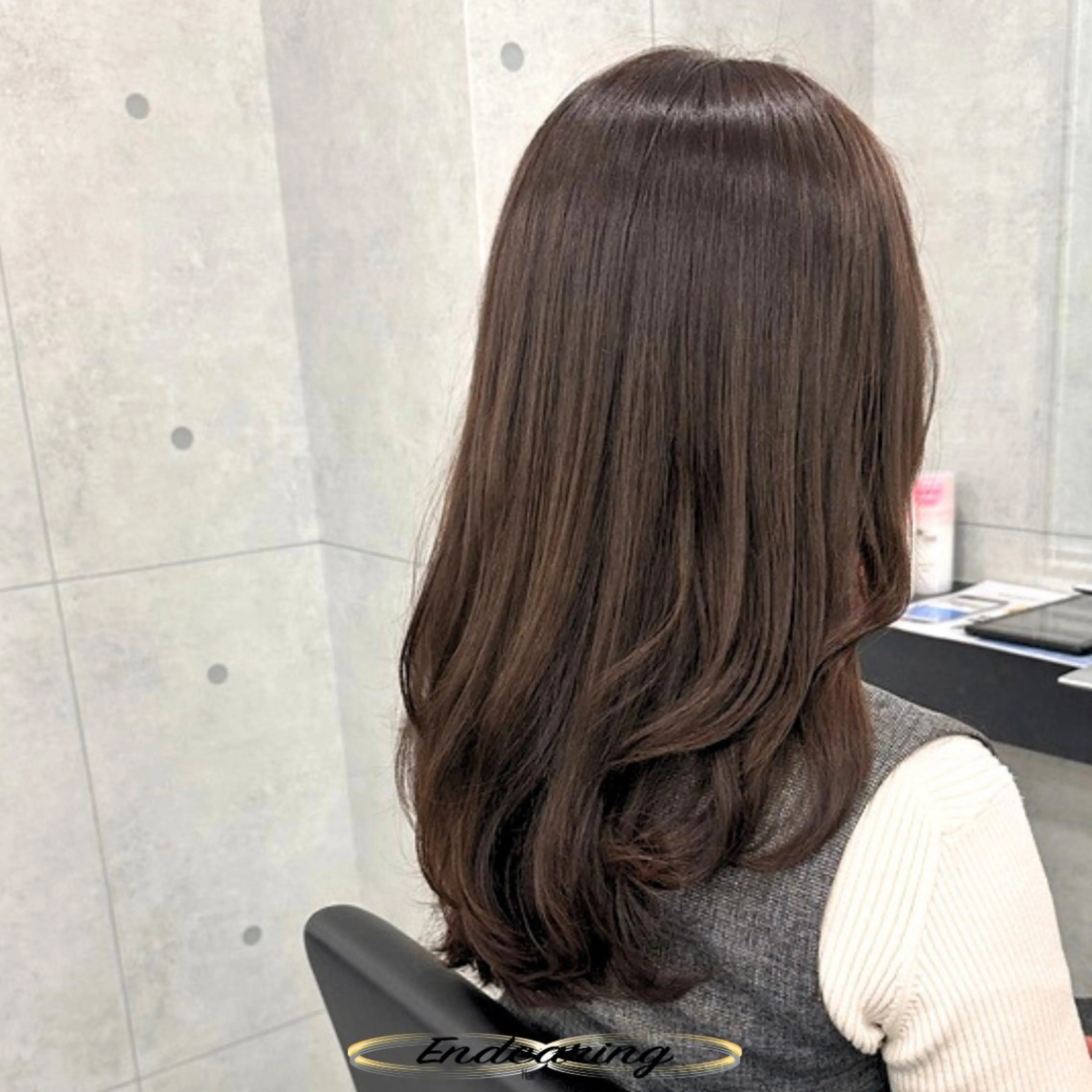 カラー 透明感カラー グレージュ カット ヘアカラー Endearing 銀座/レイヤーカットのヘアスタイル