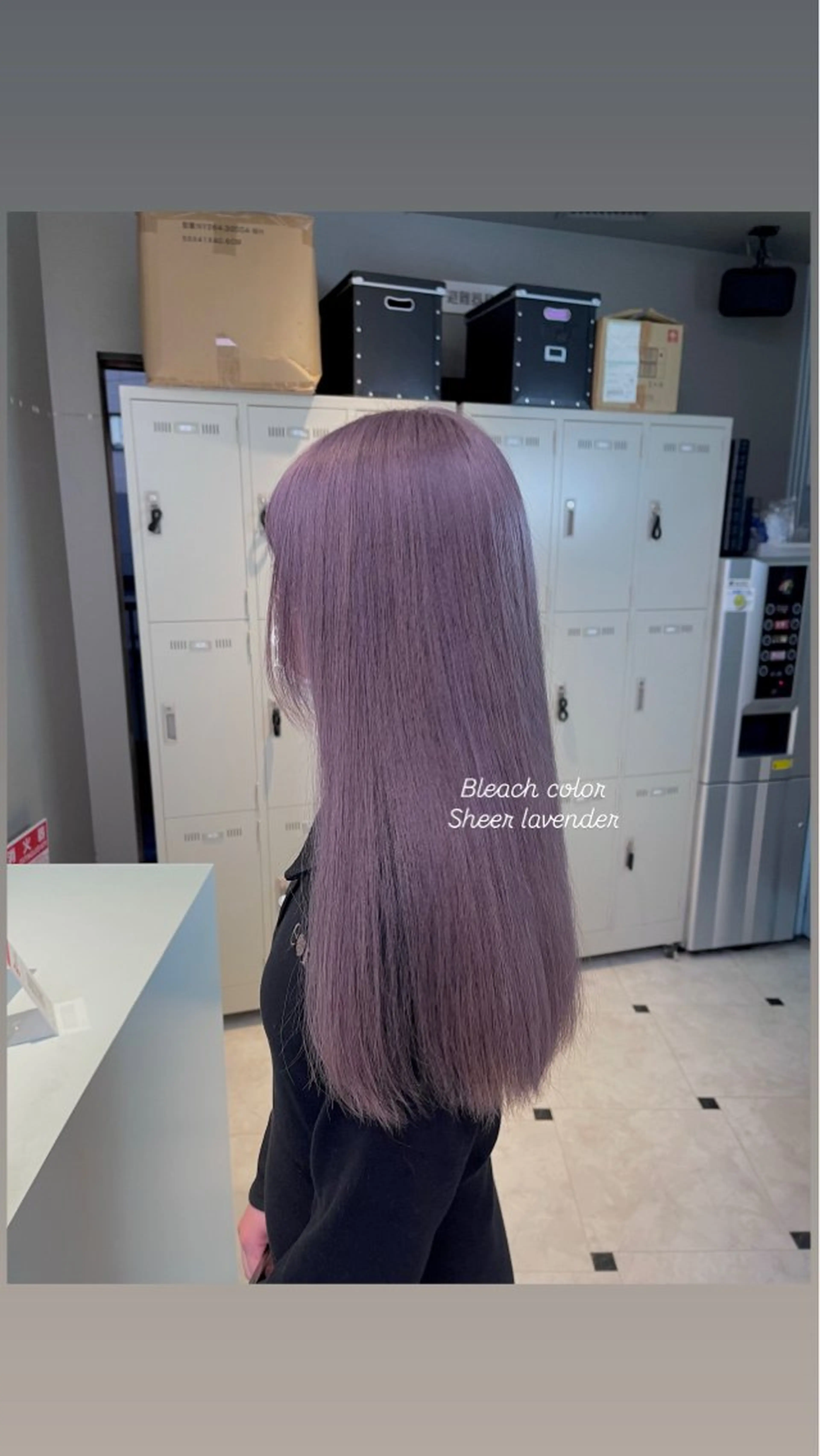 セミロング カラー ヘアカラー 🤍💕ブリーチカラ ーAyaka💕🤍のヘアスタイル