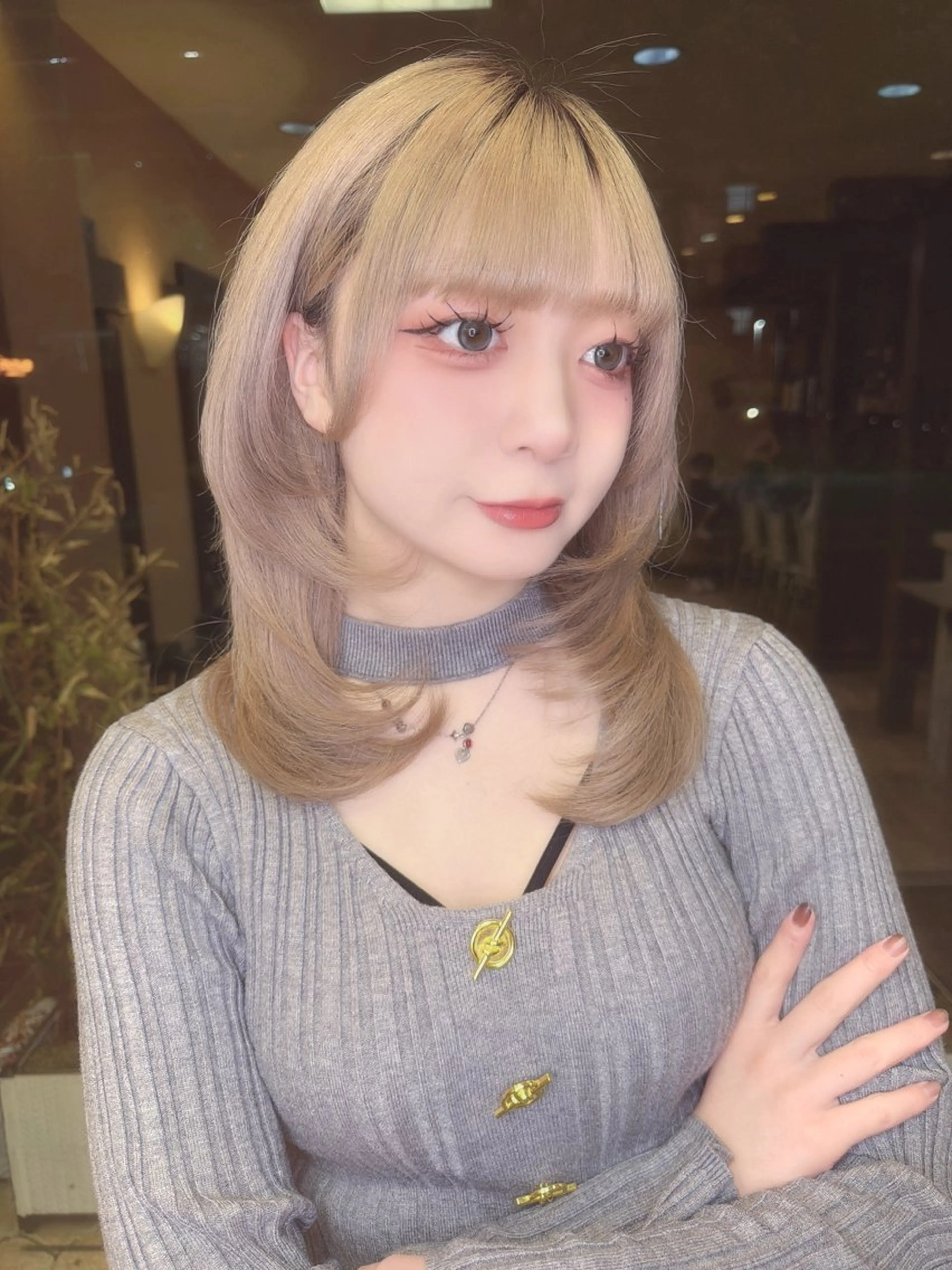 セミロング ヘアカラー Moremuu/ MAIKA🎀のヘアスタイル