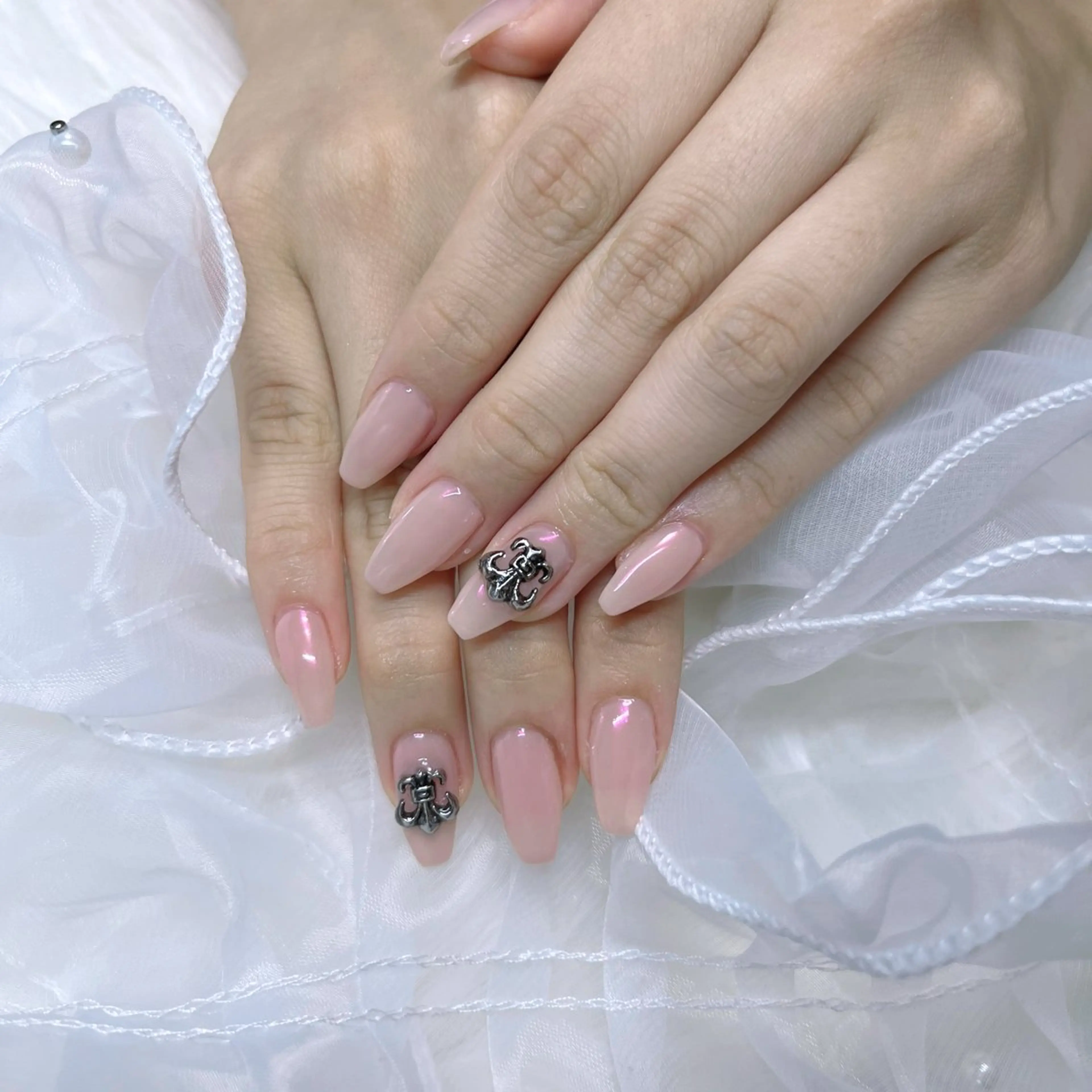 ネイル オーロラネイル ピンク TOMO. Libのネイルデザイン