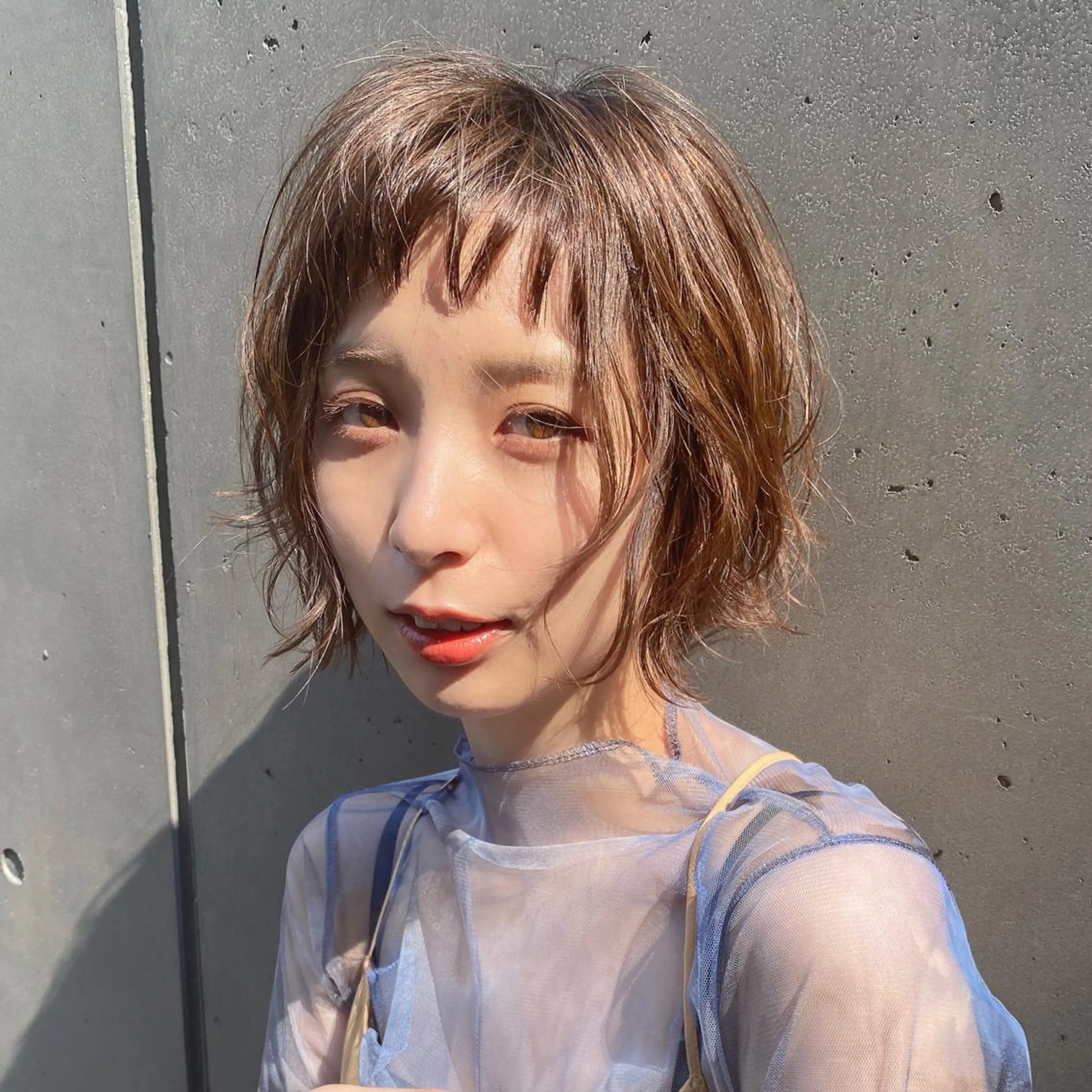 ショート パーマ ボブ ハッシュカット/艶感 カラー/ユウキ✨のヘアスタイル