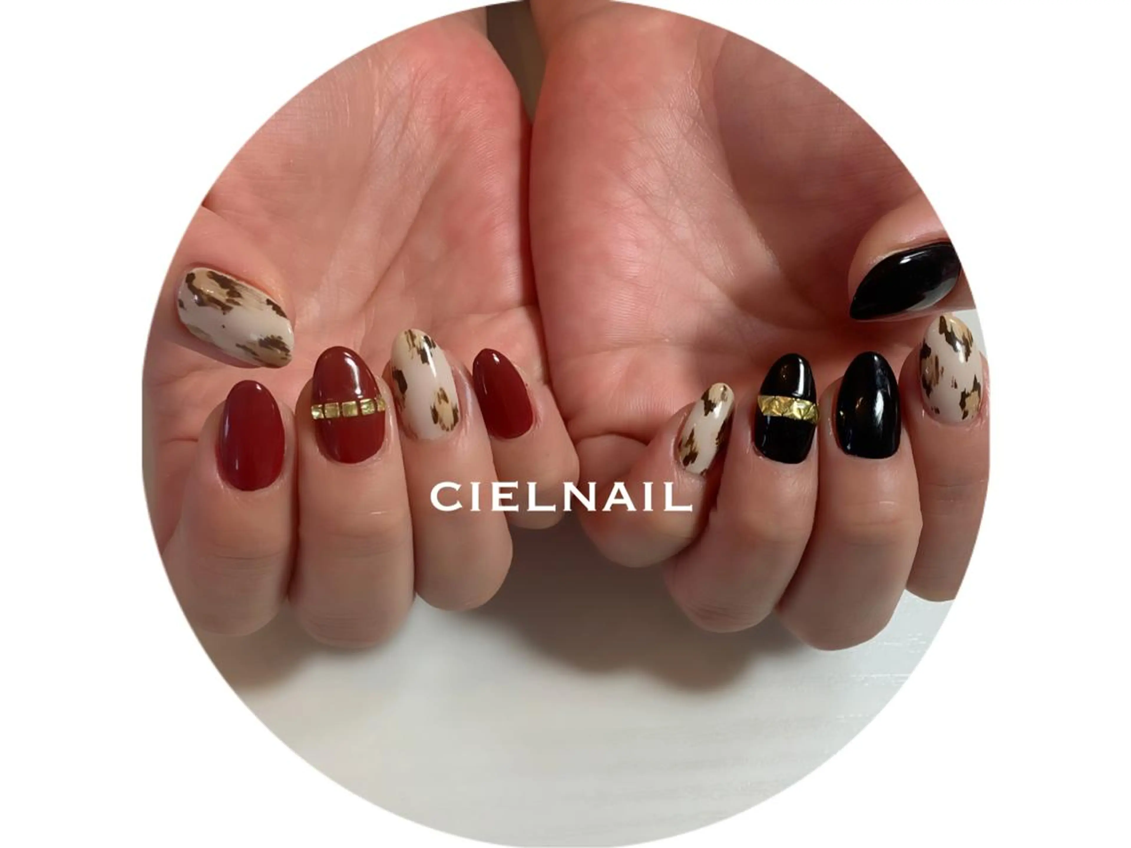 セミロング cielnail 祇園のネイルデザイン