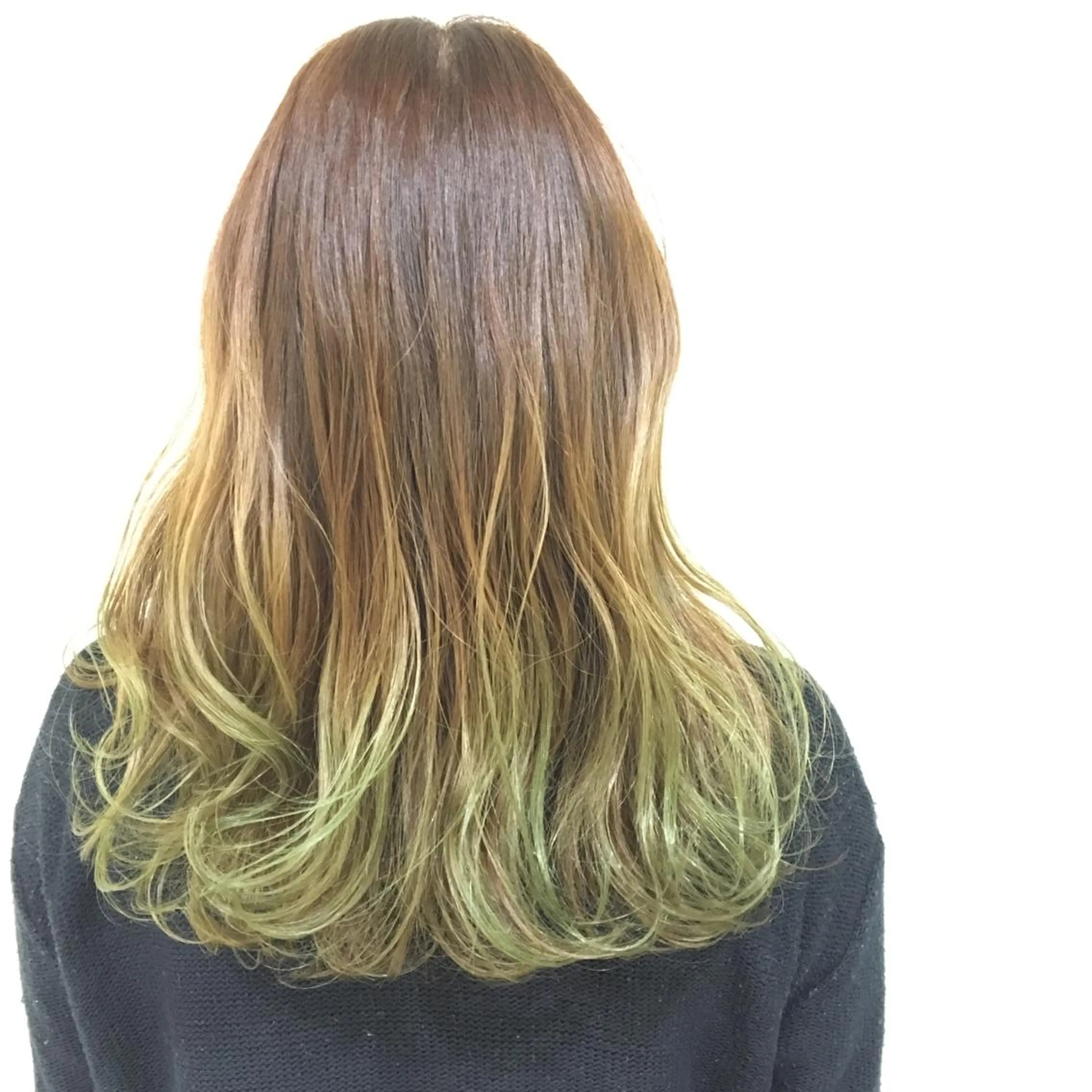 セミロング カラー ヘアアレンジ きむえり/髪質改善 /うねり広がり改善のヘアスタイル