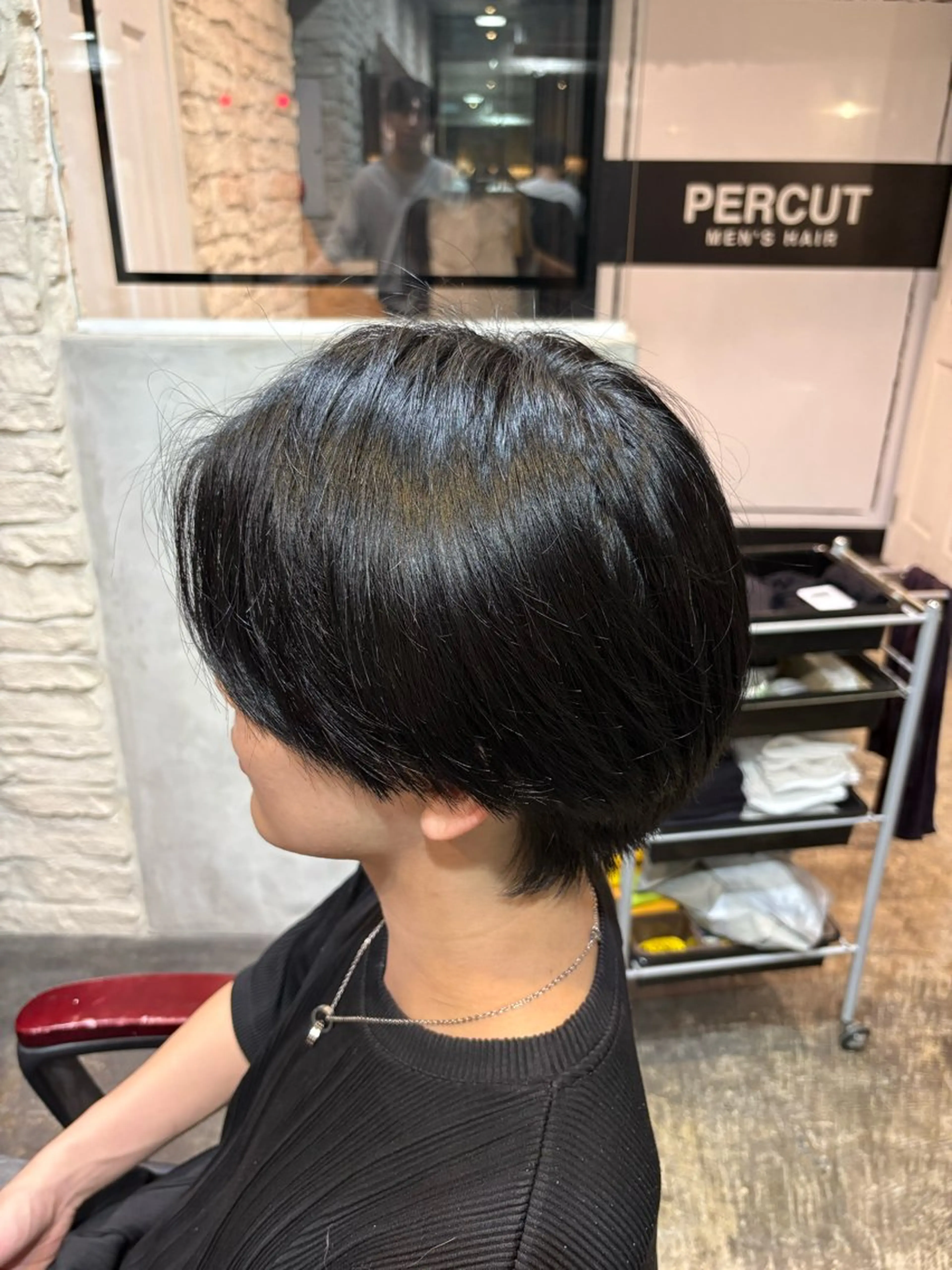 カラー メンズ 黒髪 ヘアカラー 今枝 優斗のヘアスタイル