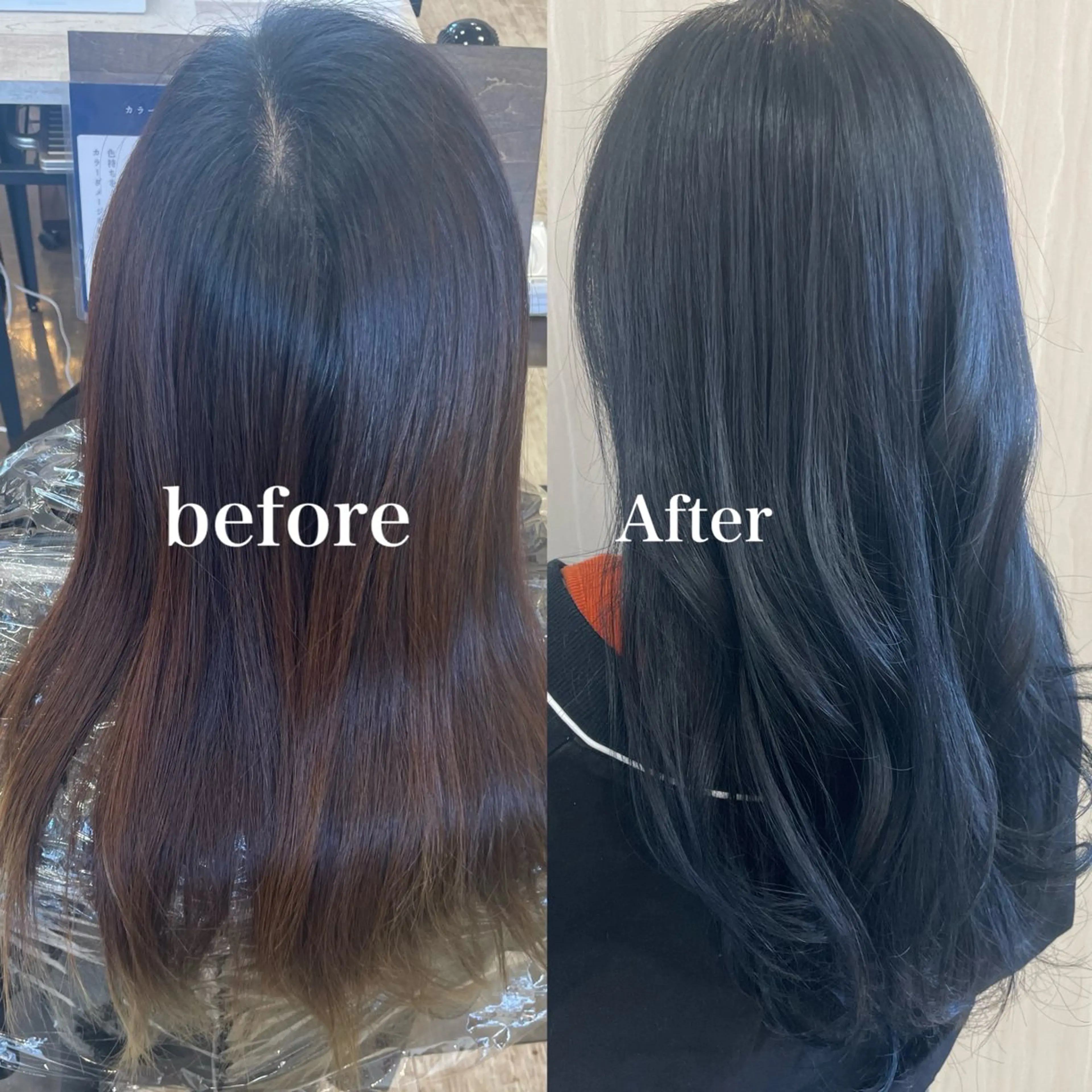 ロング カラー 齋藤 多美のヘアスタイル