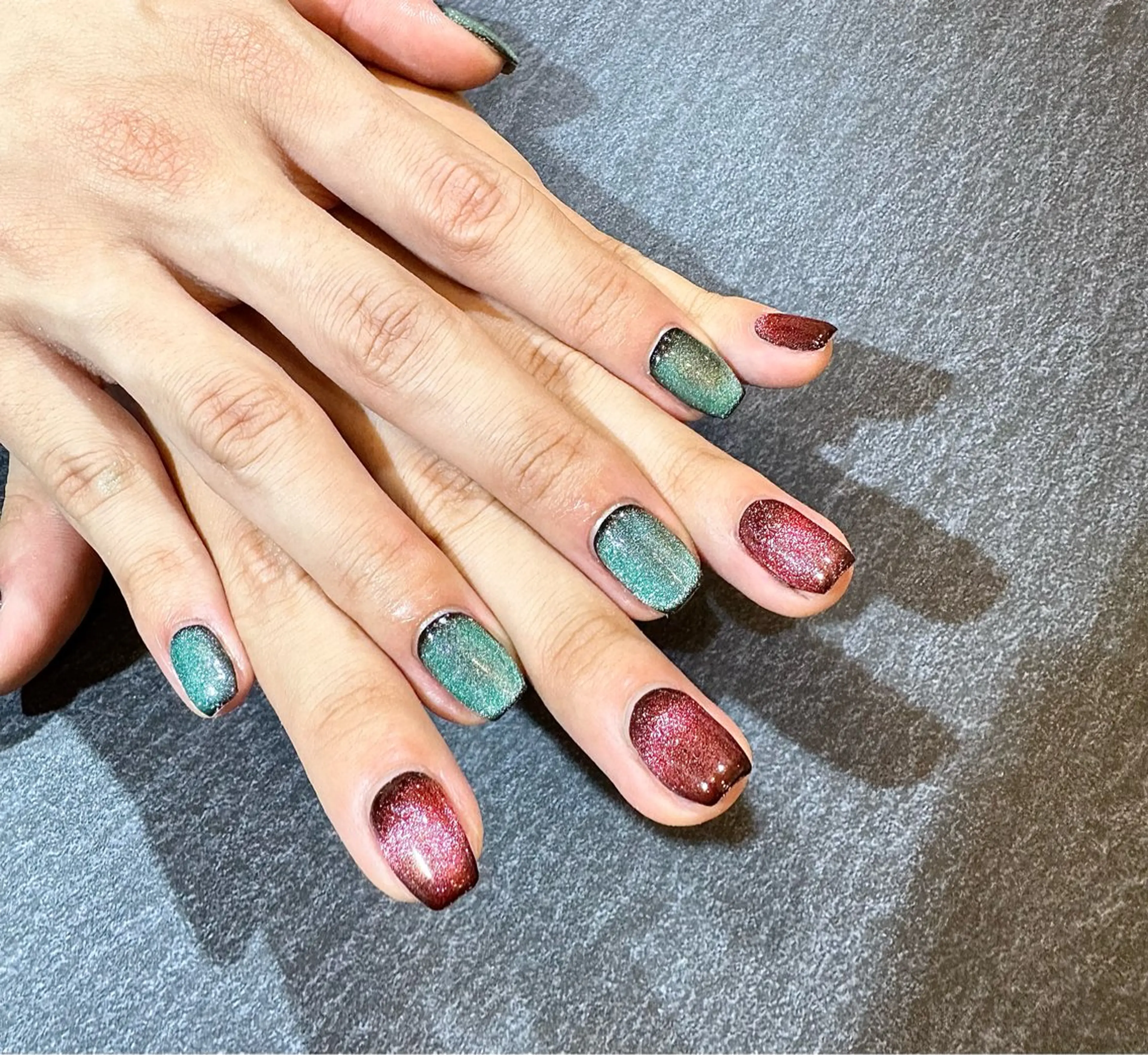 メンズ ネイル ジェルネイル マグネットネイル メンズネイル ハンドネイル MIMnail メンズネイリストのネイルデザイン