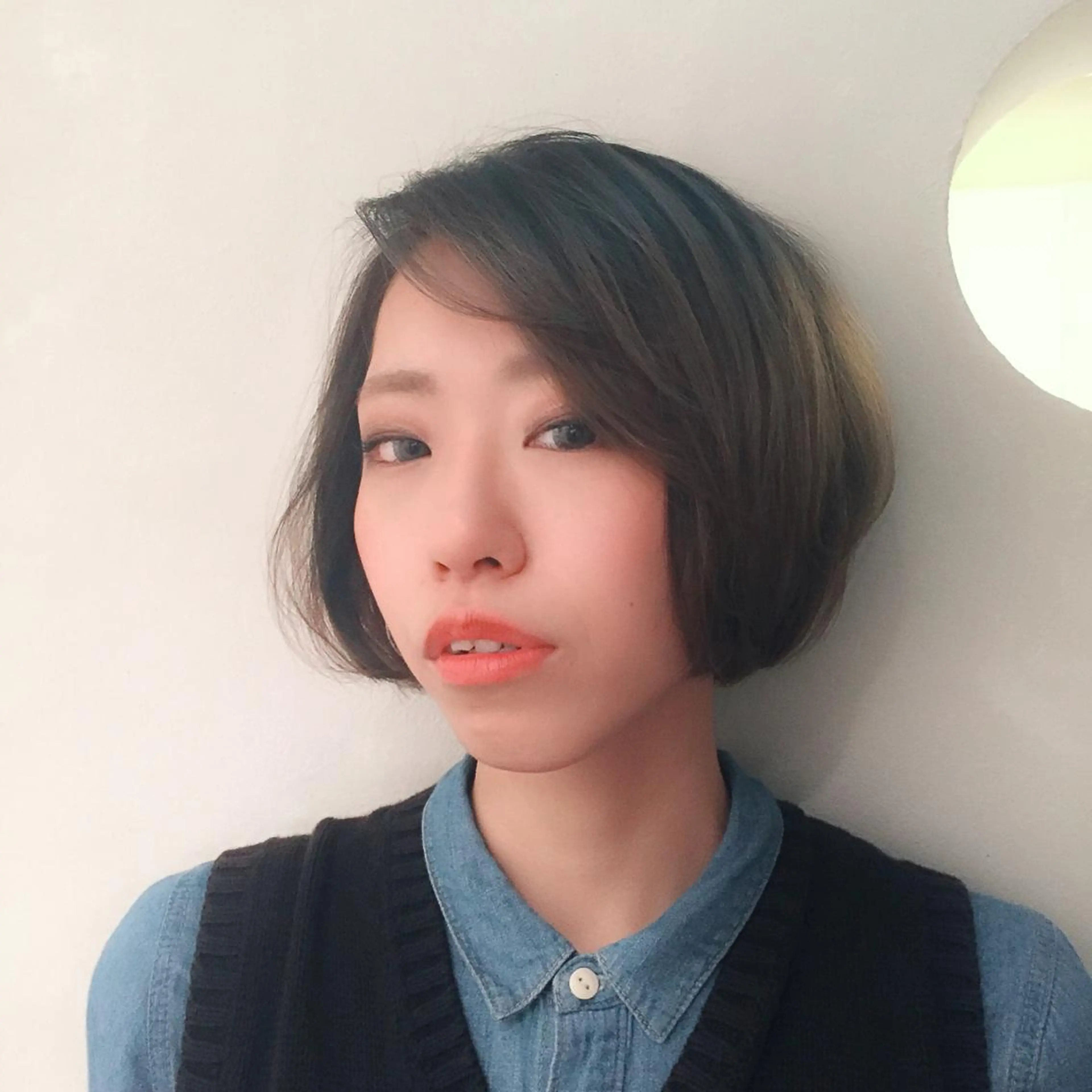 ショート ミディアム カラー パーマ 川間 将彦のヘアスタイル