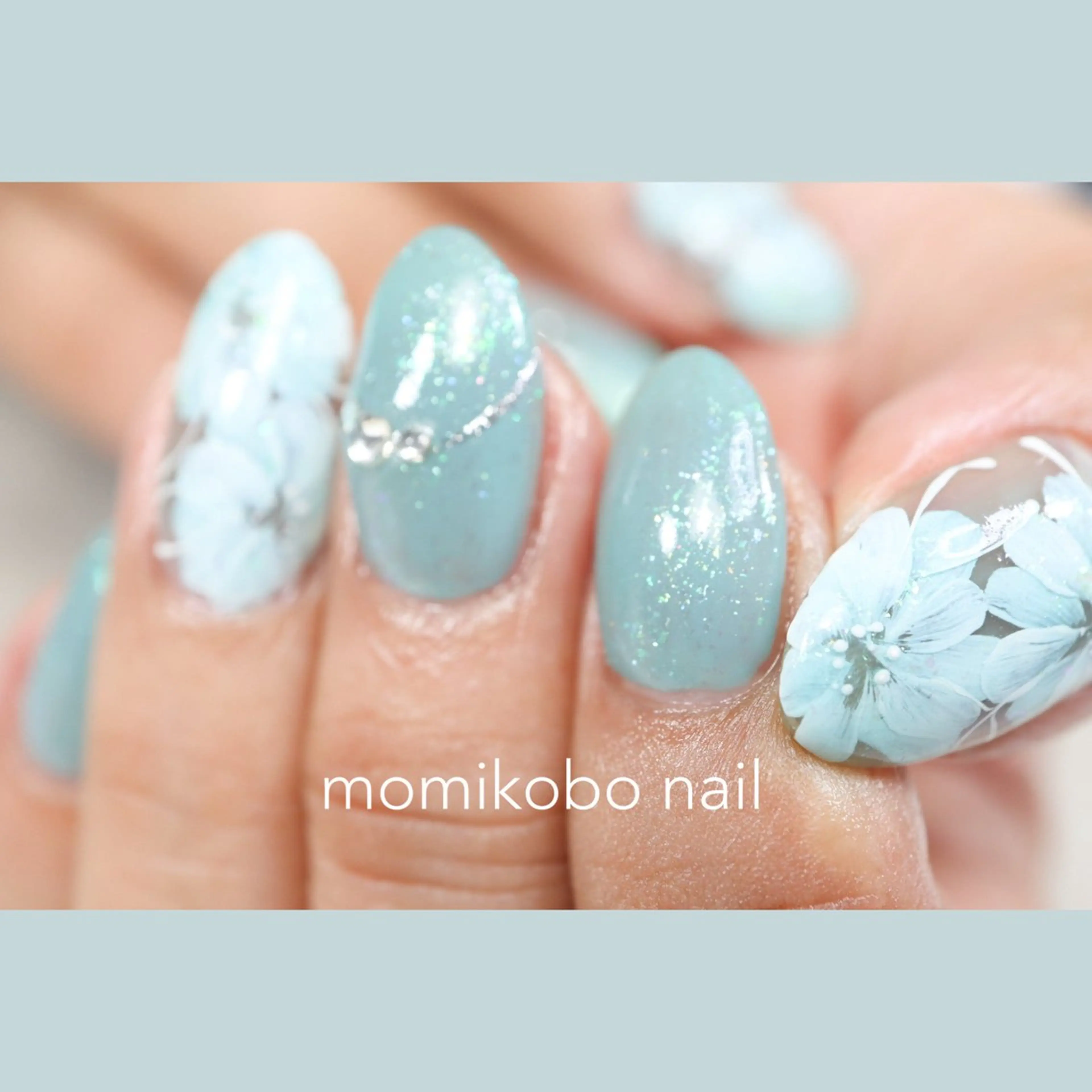ネイル ジェルネイル 持ち込み パラジェル momikobo モミコウボウのネイルデザイン