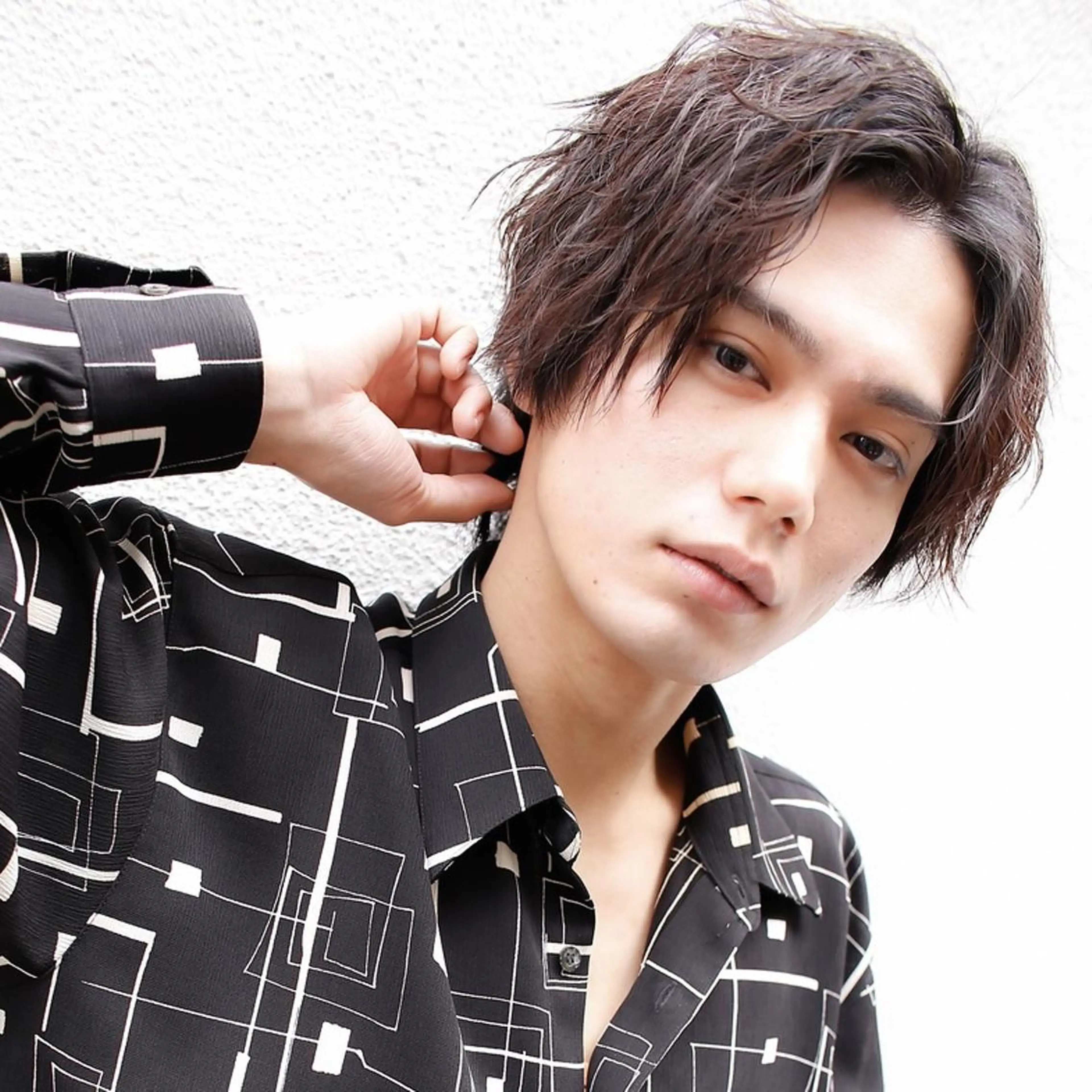 メンズ ショート カラー パーマ カット ヘアカラー Mens salon ANDYのヘアスタイル