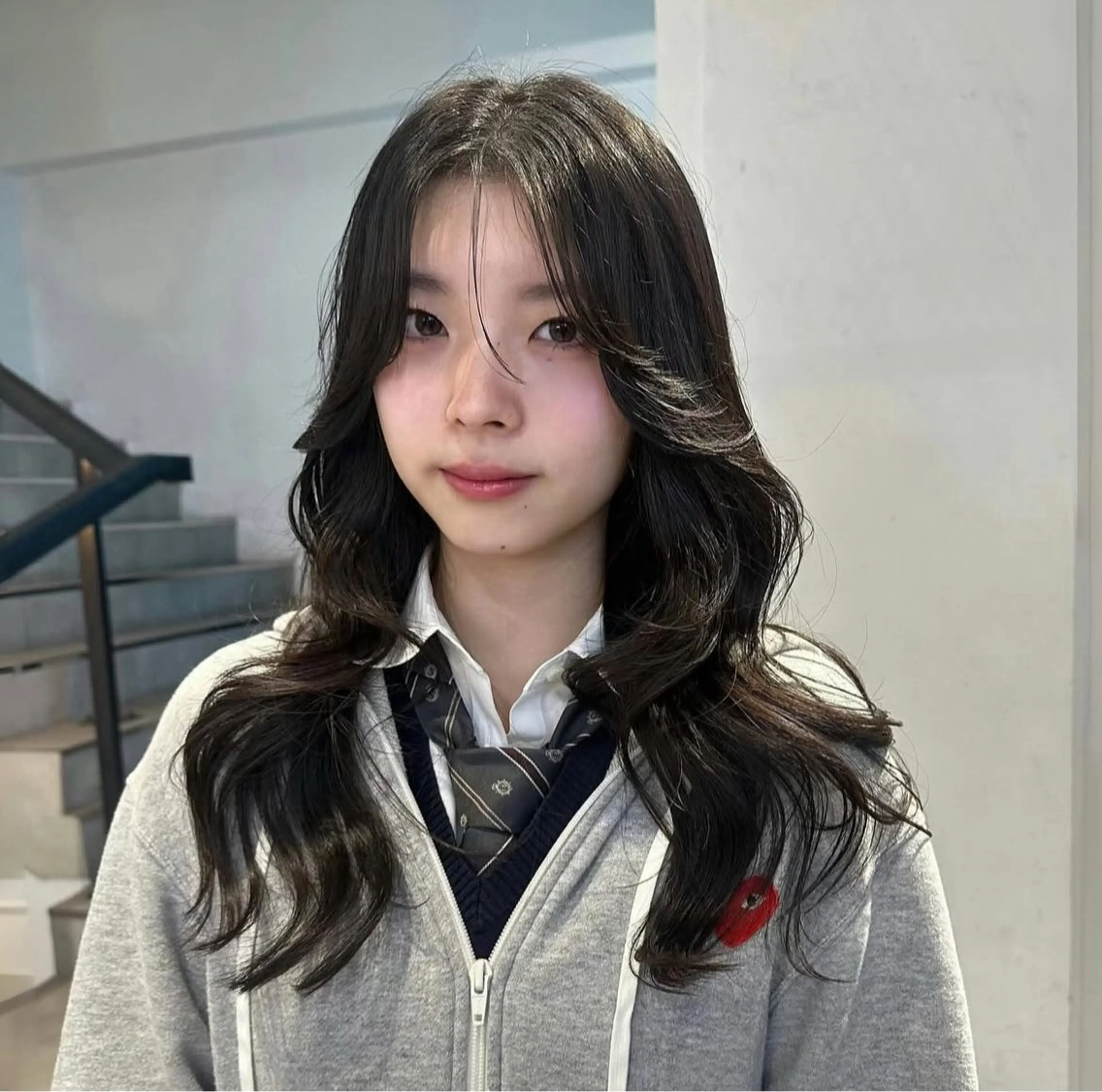 ロング カラー 韓国ヘア/グレージュ kanako🤍🫧のヘアスタイル