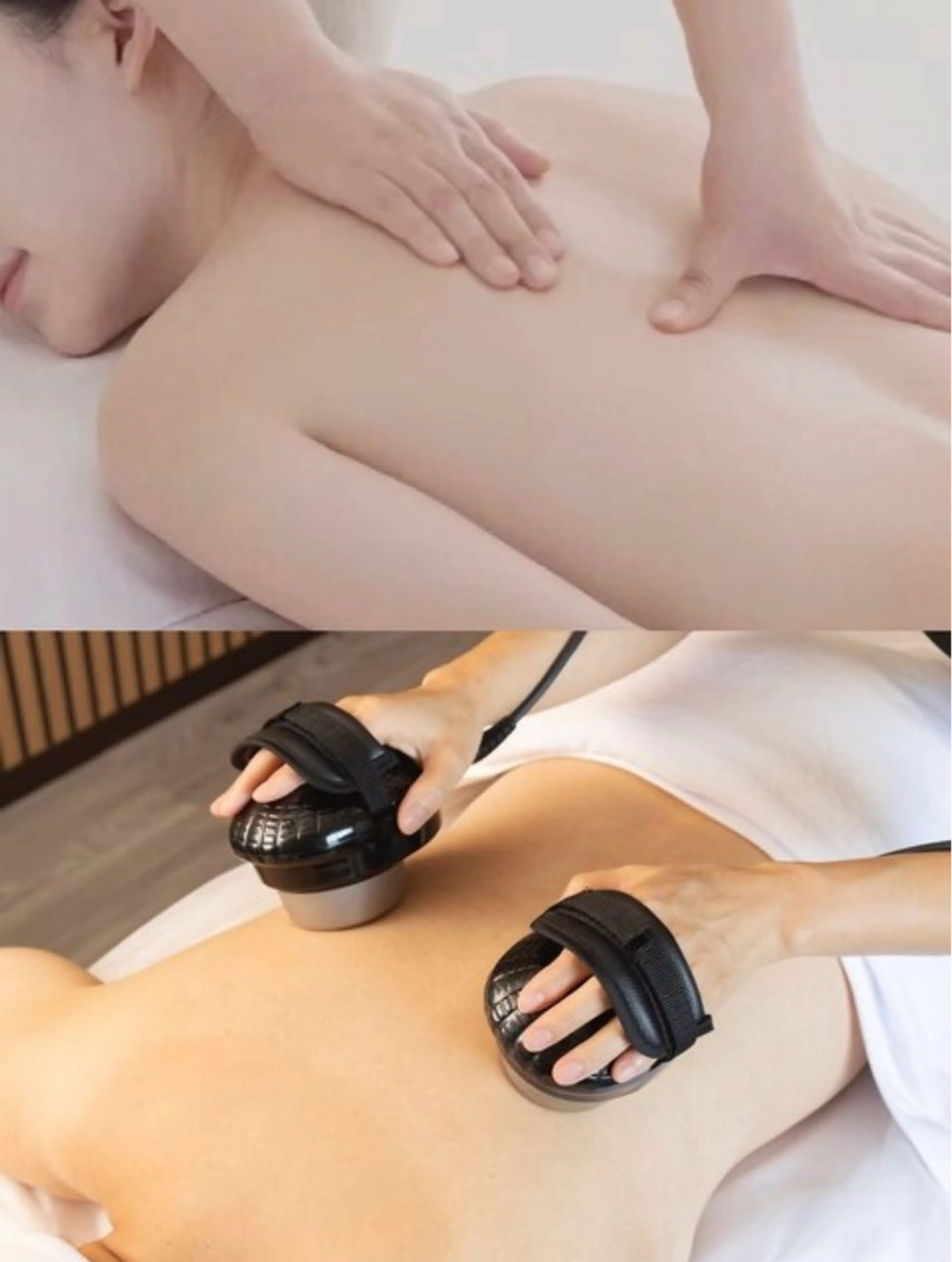 背中リンパ60分＋本格痩身（超音波× EMS×キャビ）全身引き締め＆すっきり 60分　合計:120分の写真