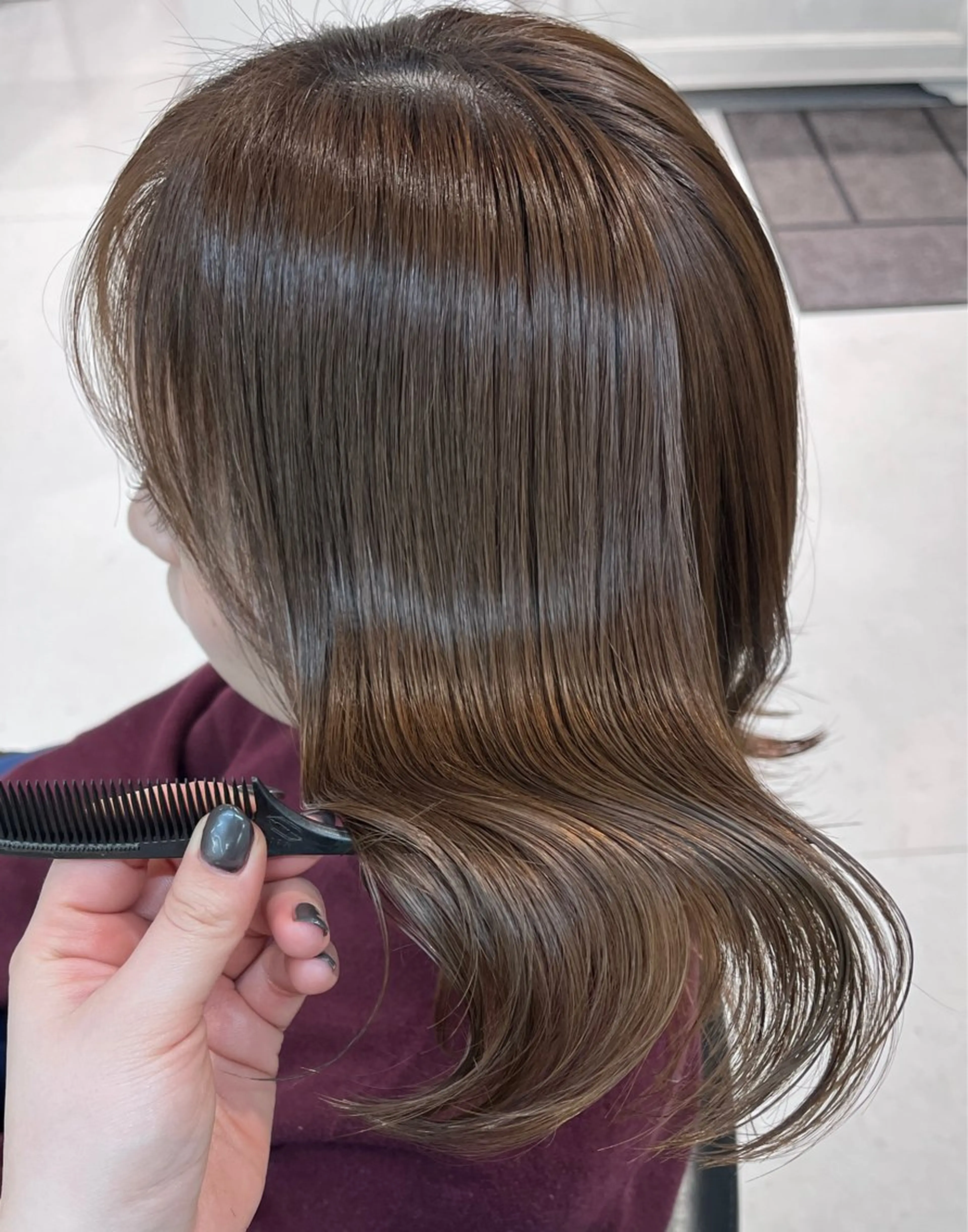 ミディアム カット ヘアカラー トリートメント 🫧伊東　美優🫧 レイヤーカット⭐︎のヘアスタイル