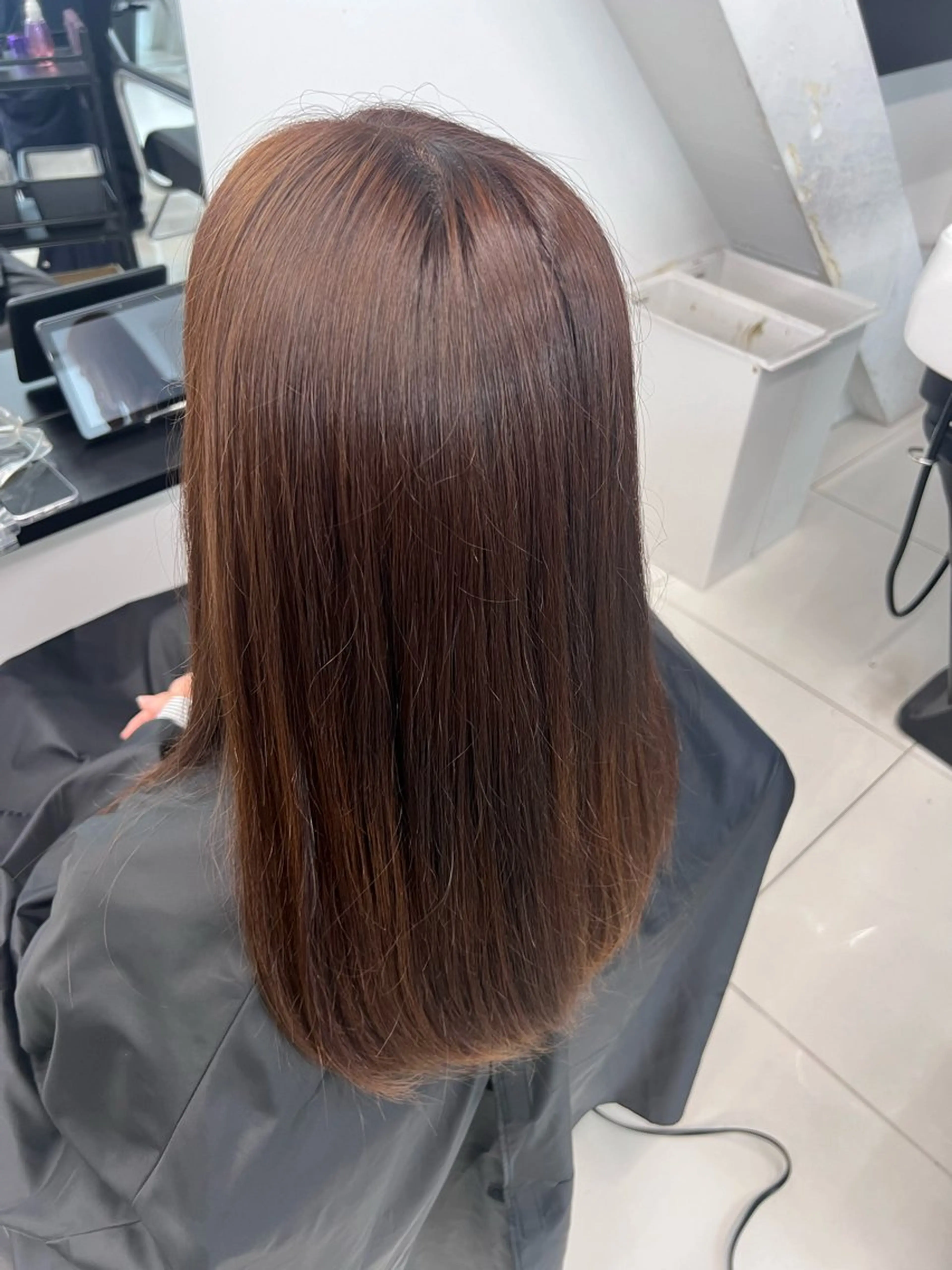 ロング オレンジブラウン kayo/ブリーチ モデル募集中✨のヘアスタイル