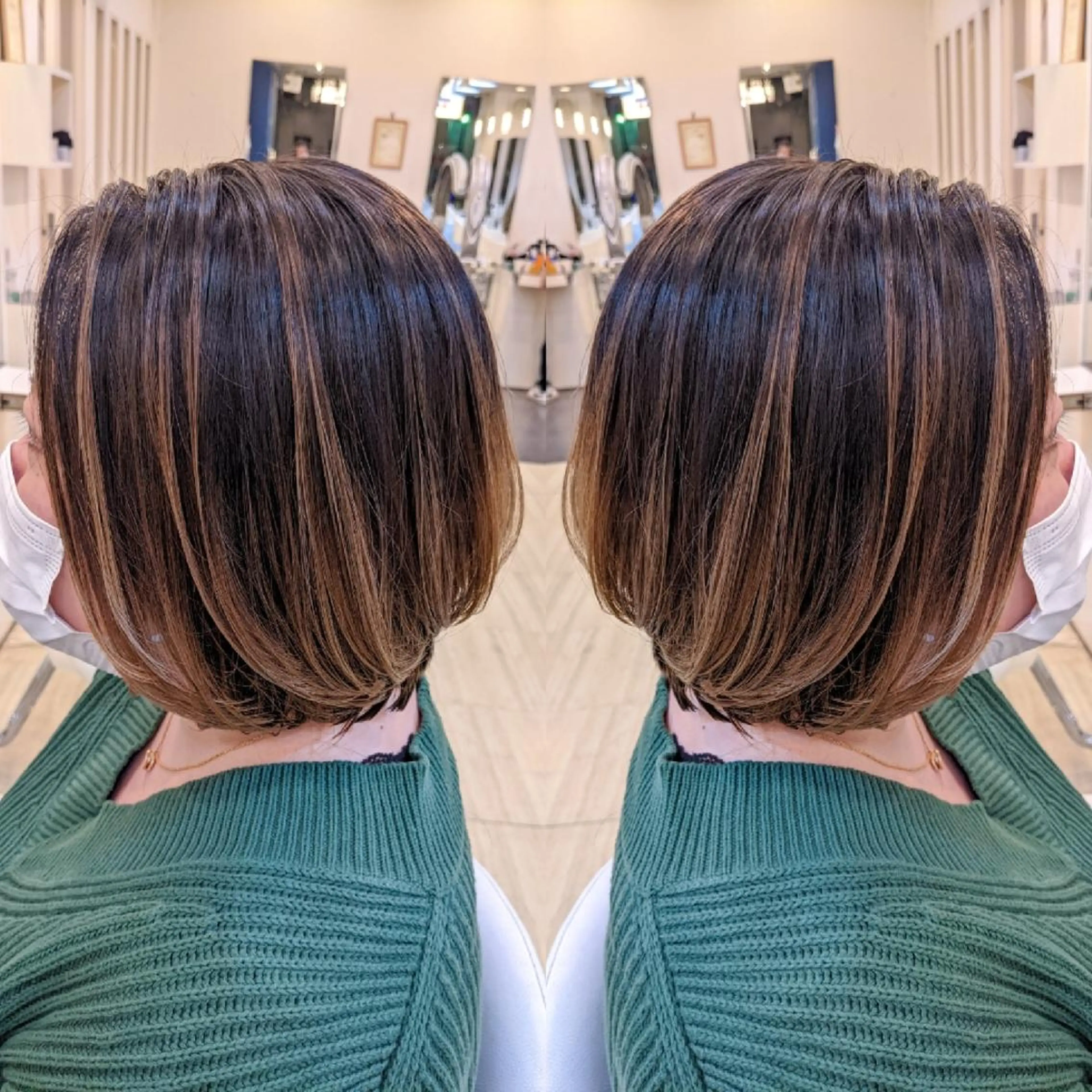 カラー ショート グラデーションカラー ハイライトカラー ハイライト 池田 恵久美のヘアスタイル