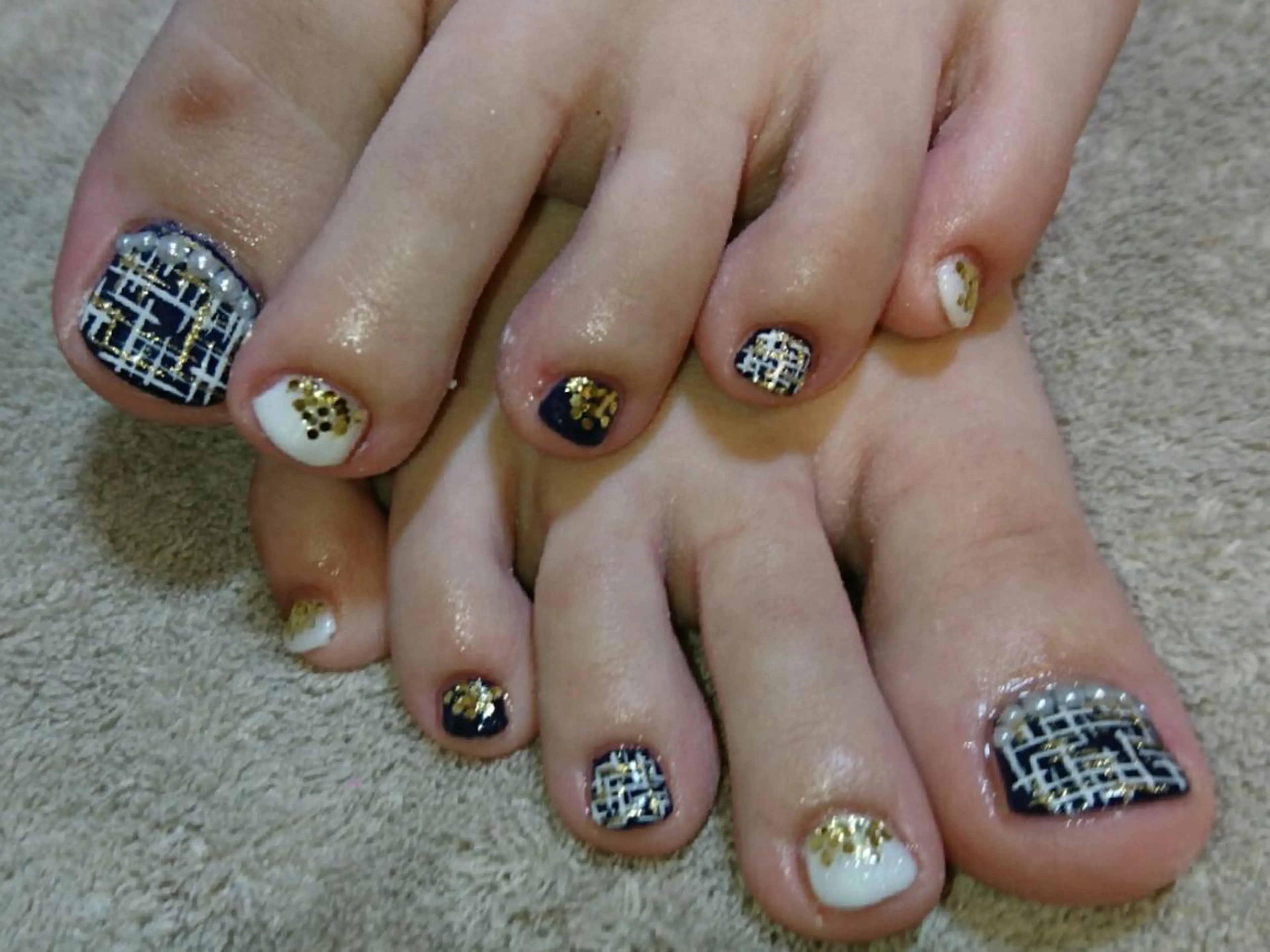 ネイル ツイードネイル LAVISH nail salonのネイルデザイン