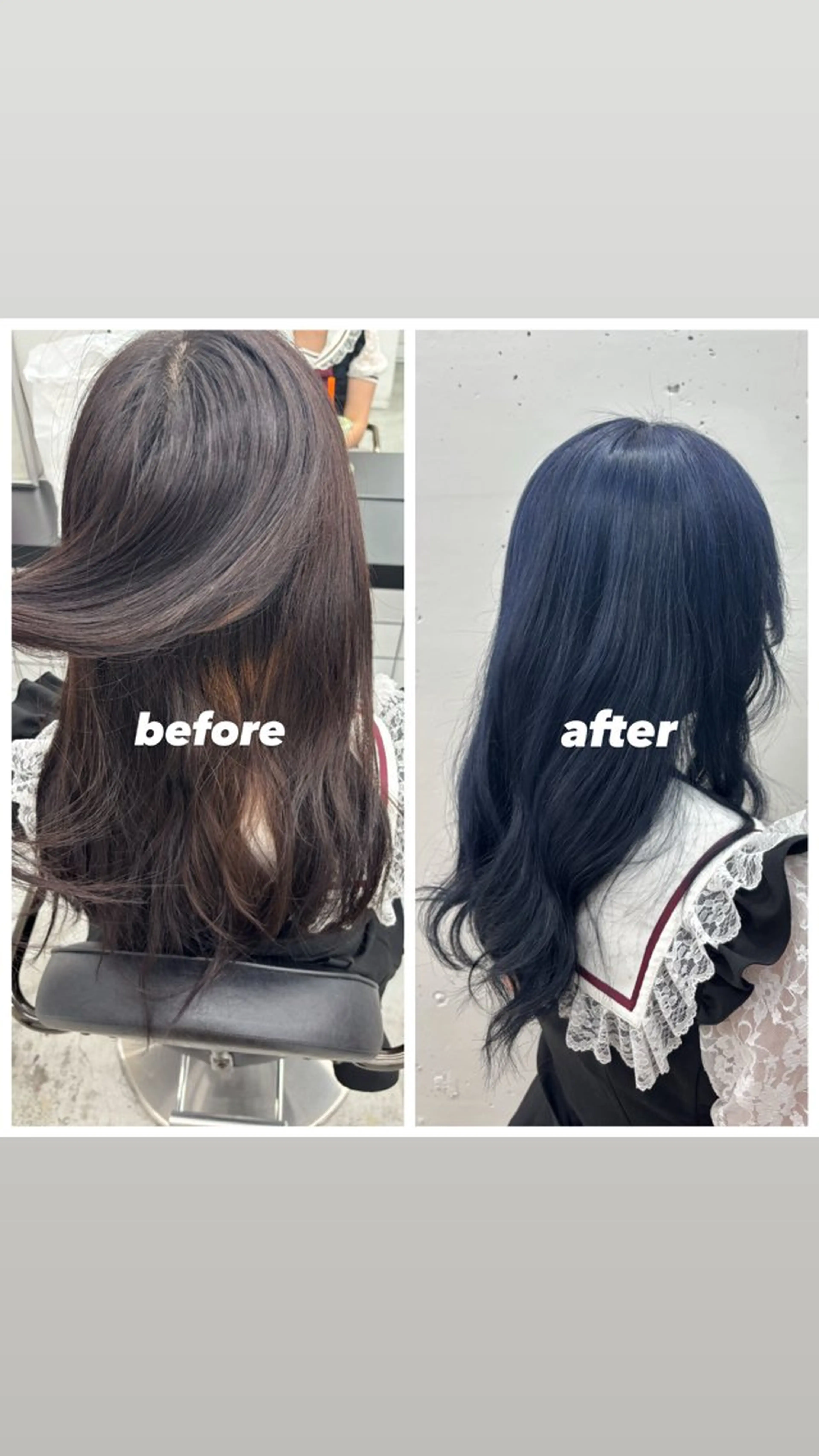 ロング カラー ブリーチ ブルーカラー 🌼あいり🌼 JILLSTUDIOのヘアスタイル