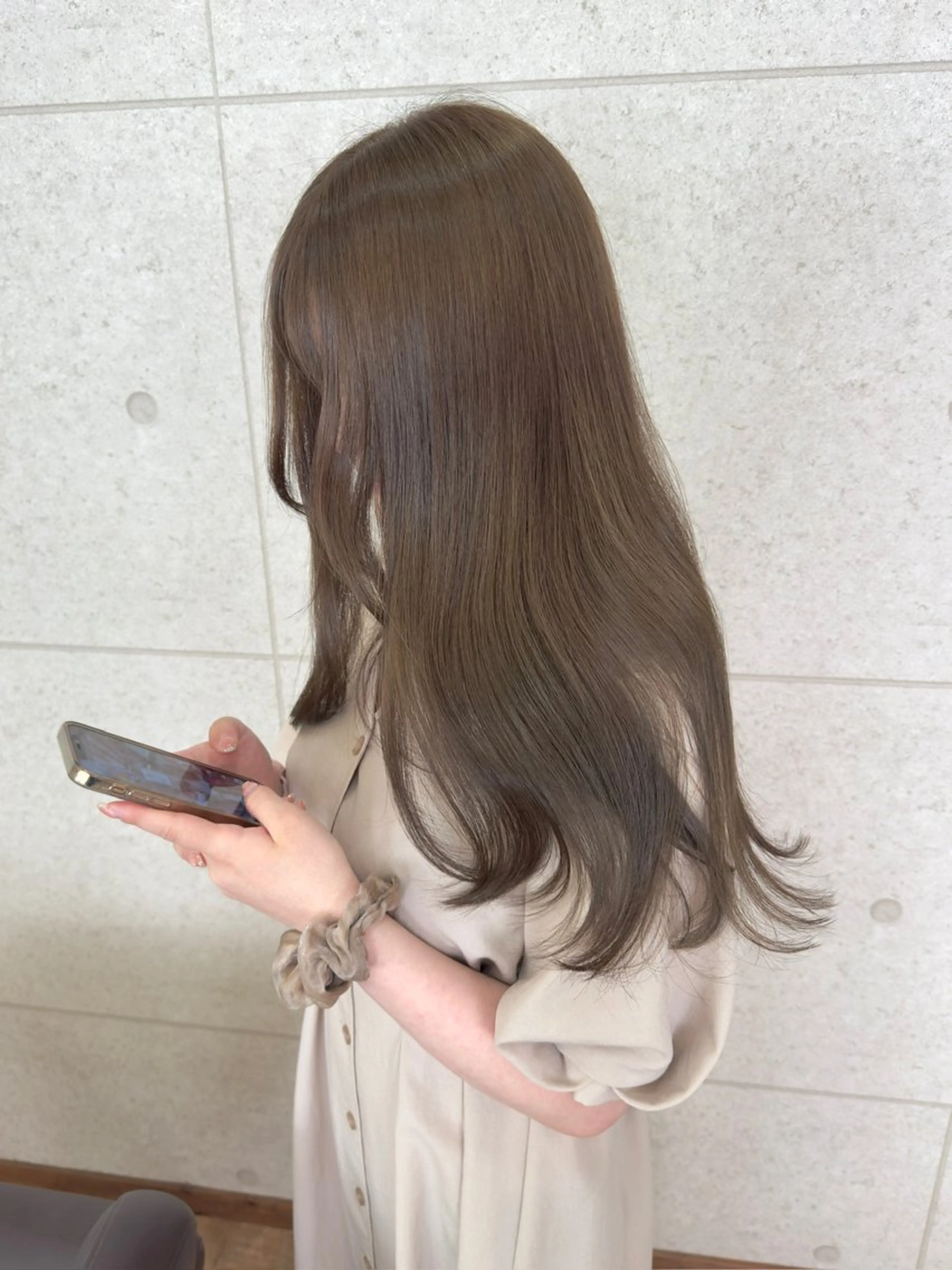 セミロング ほさか しんごのヘアスタイル