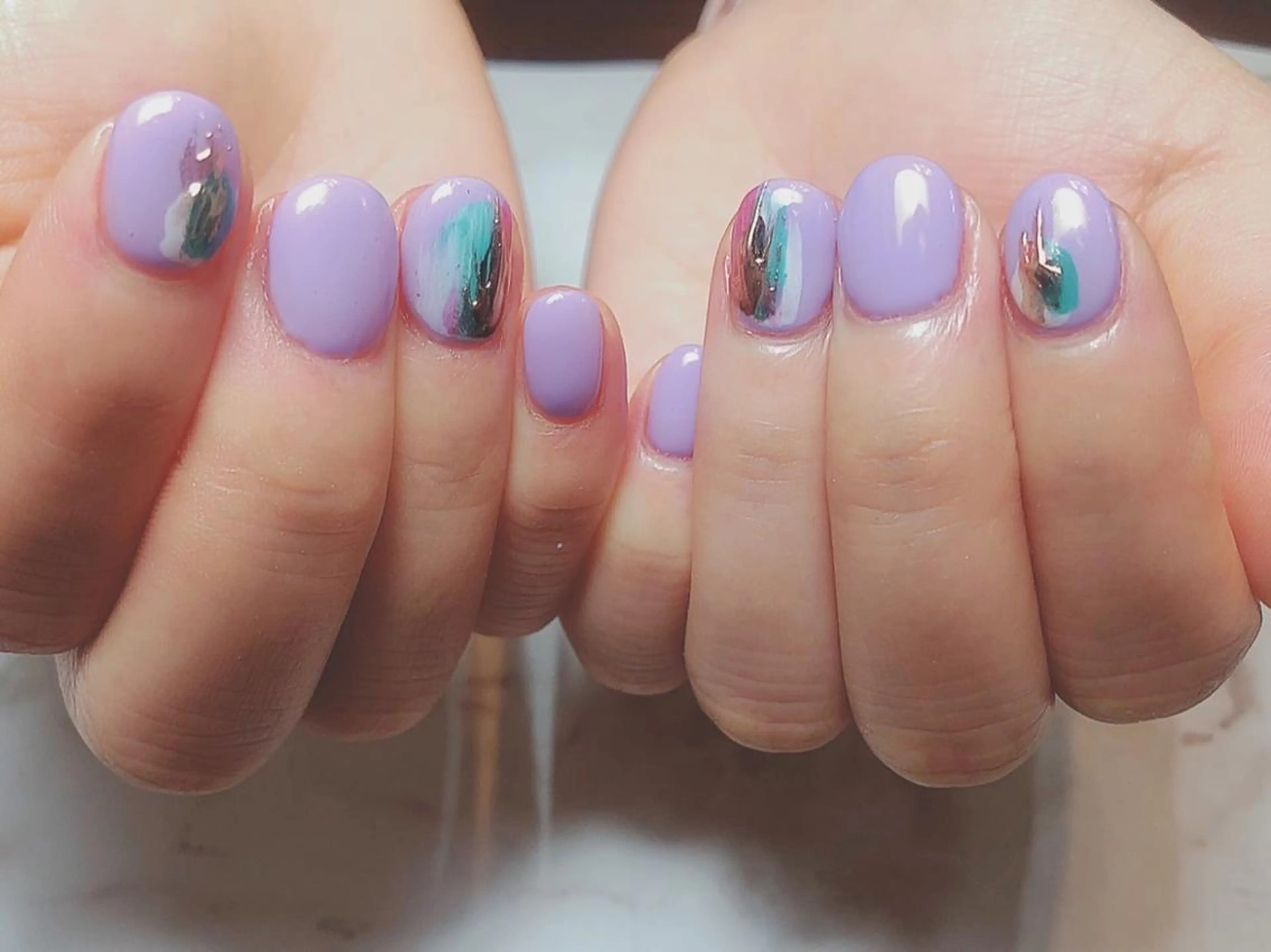 ネイル アートネイル ジェルネイル ニュアンスネイル パラジェル Nailist Honamiのネイルデザイン