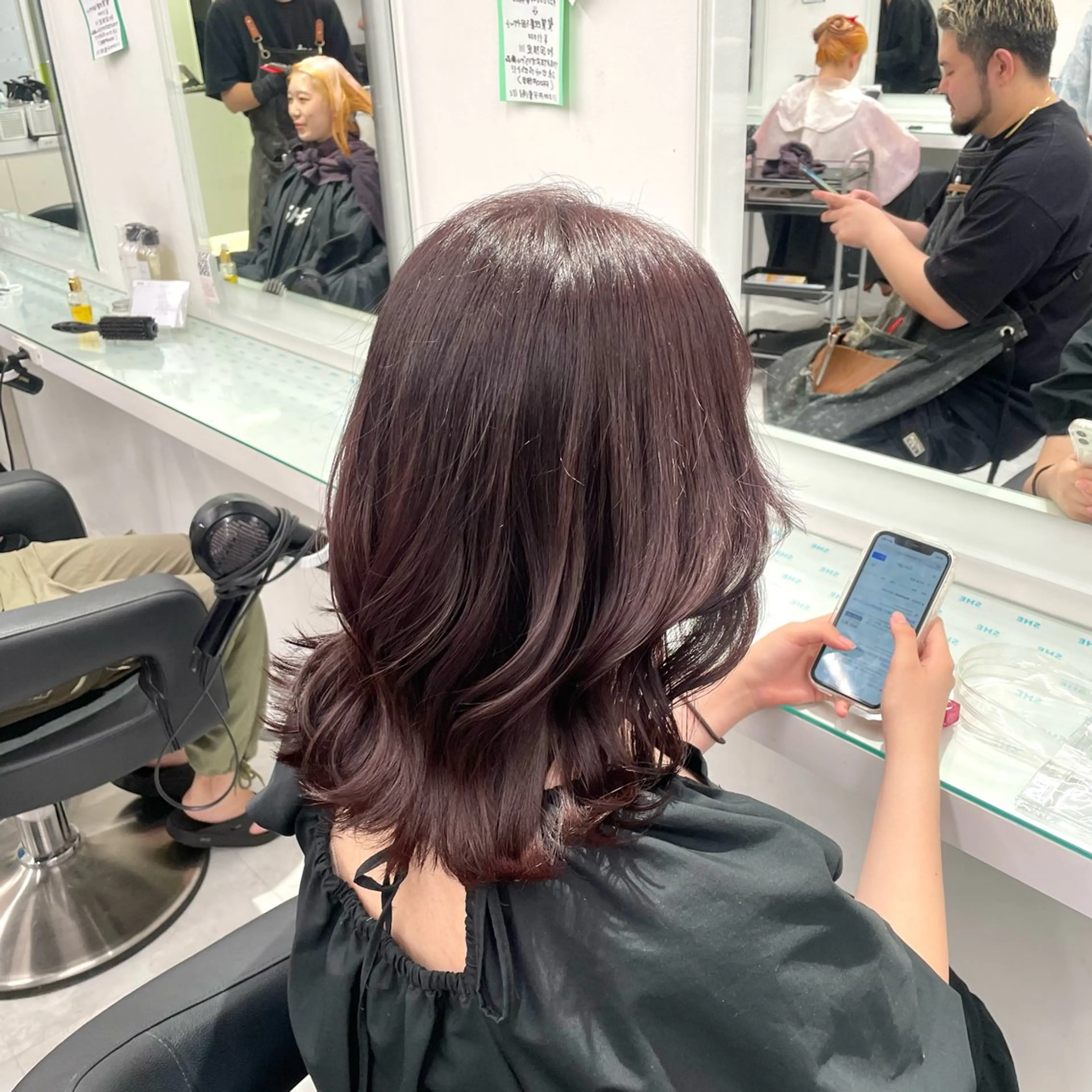 ミディアム カラー 暖色🩷透明感カラー ♡Maika♡のヘアスタイル