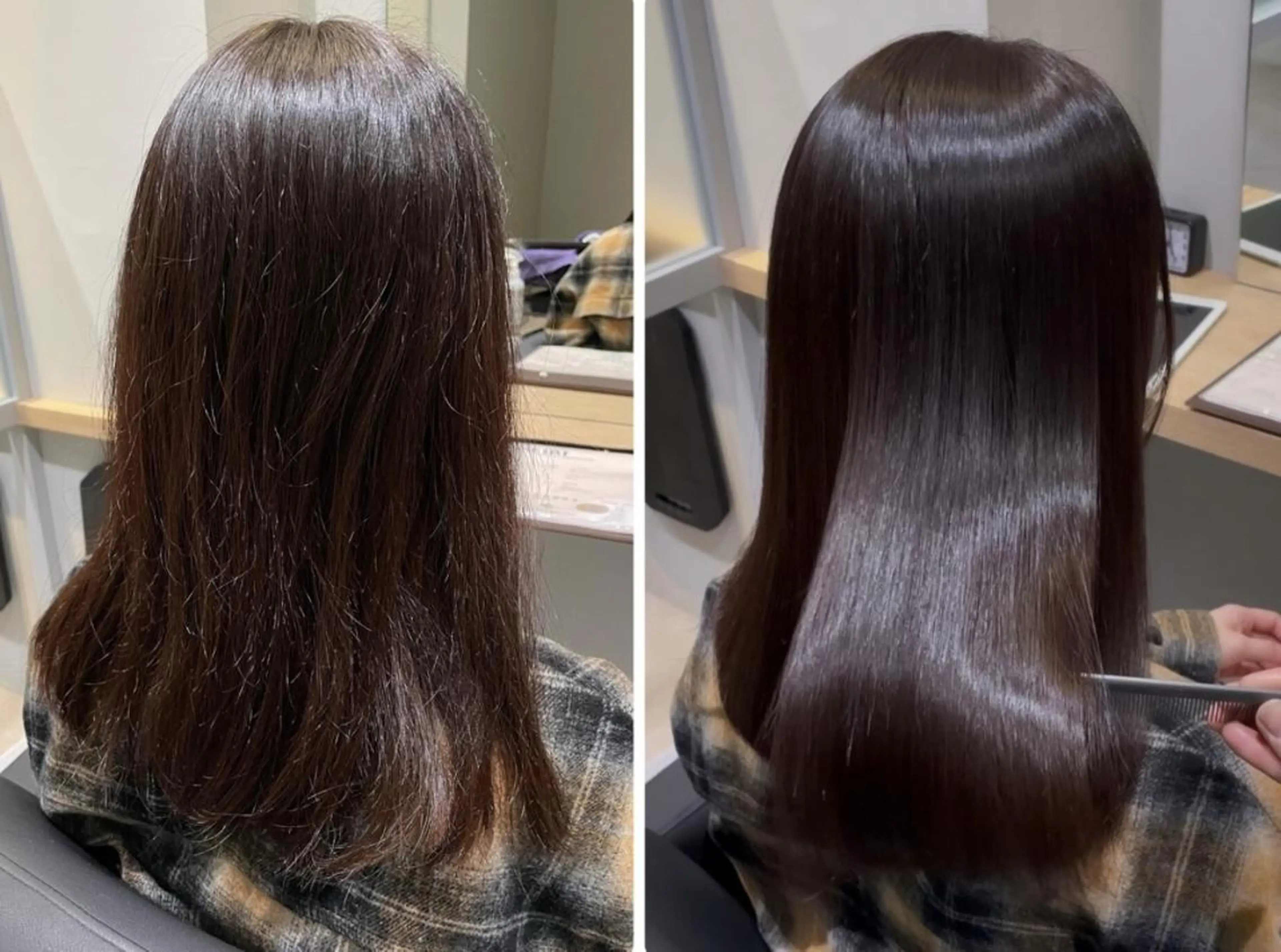 ロング パーマ 縮毛矯正 縮毛矯正 リピート90%超/縮 毛/酸性縮毛特化井口のヘアスタイル