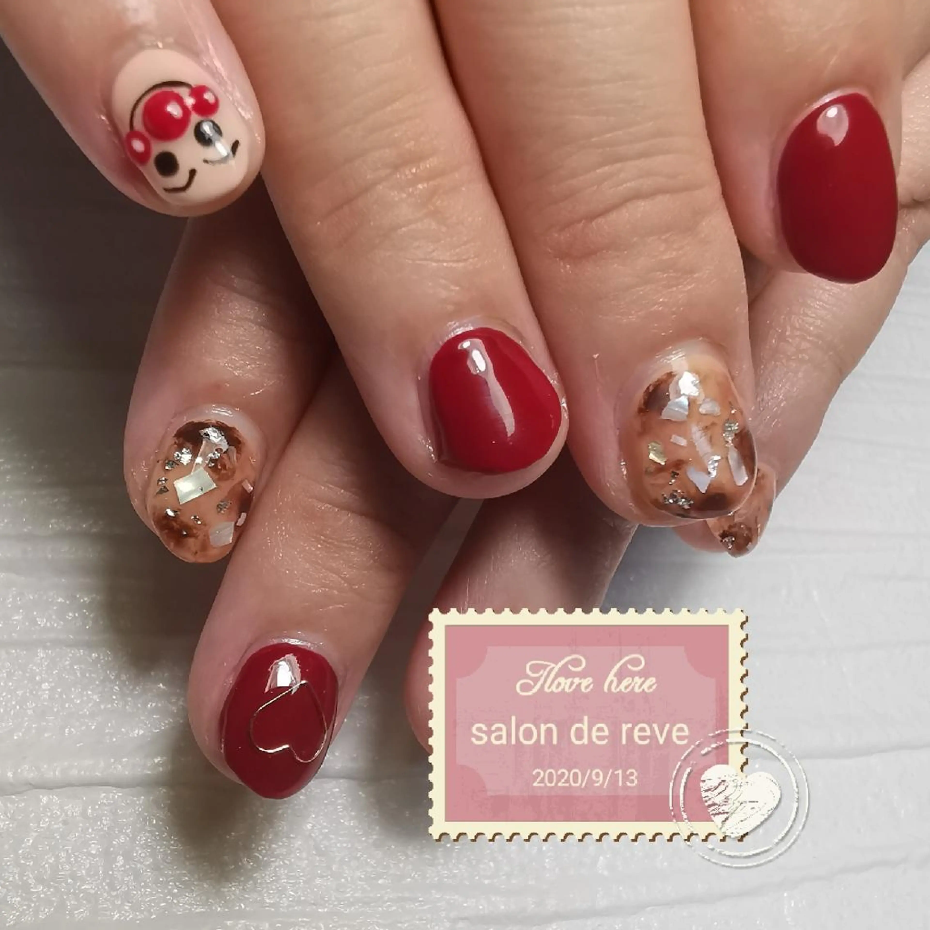 ネイル べっ甲ネイル ハンドネイル reve あやののネイルデザイン