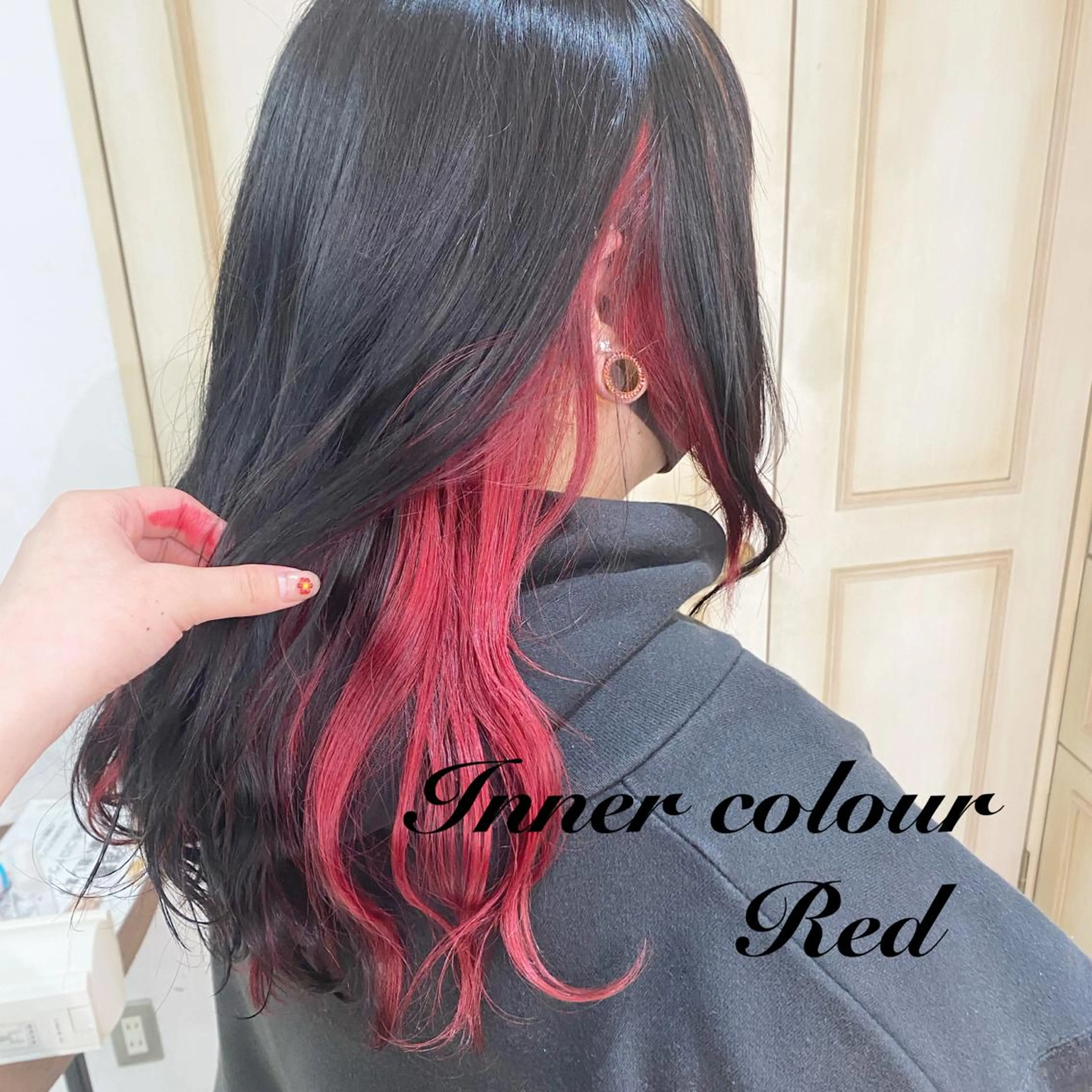 ロング カラー ヘアアレンジ インナーカラー 透明感カラー 古山 結季🌙🖤のヘアスタイル