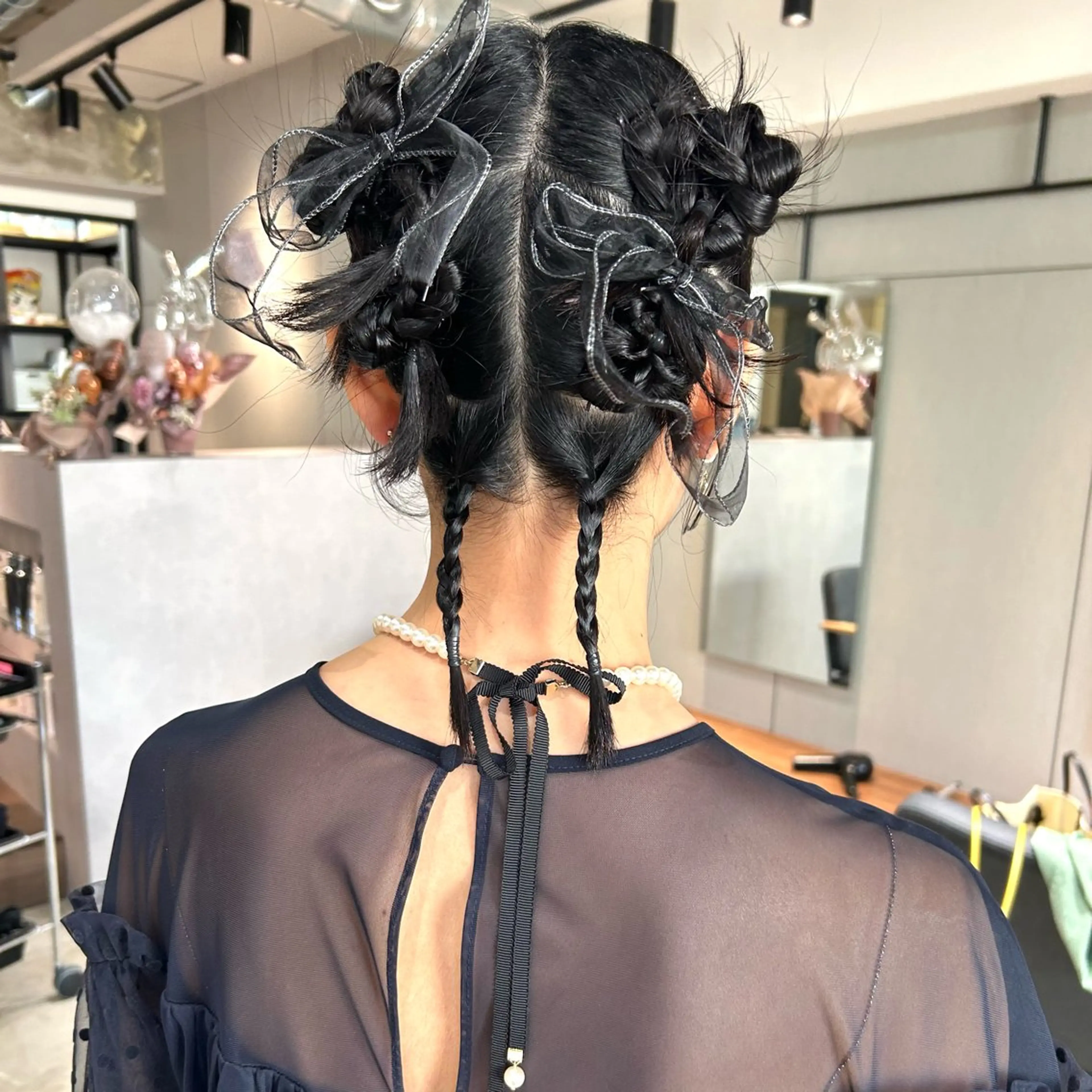 ミディアム ボブ ヘアセット ヘアセット/透明感 カラー/MIHO♡のヘアスタイル