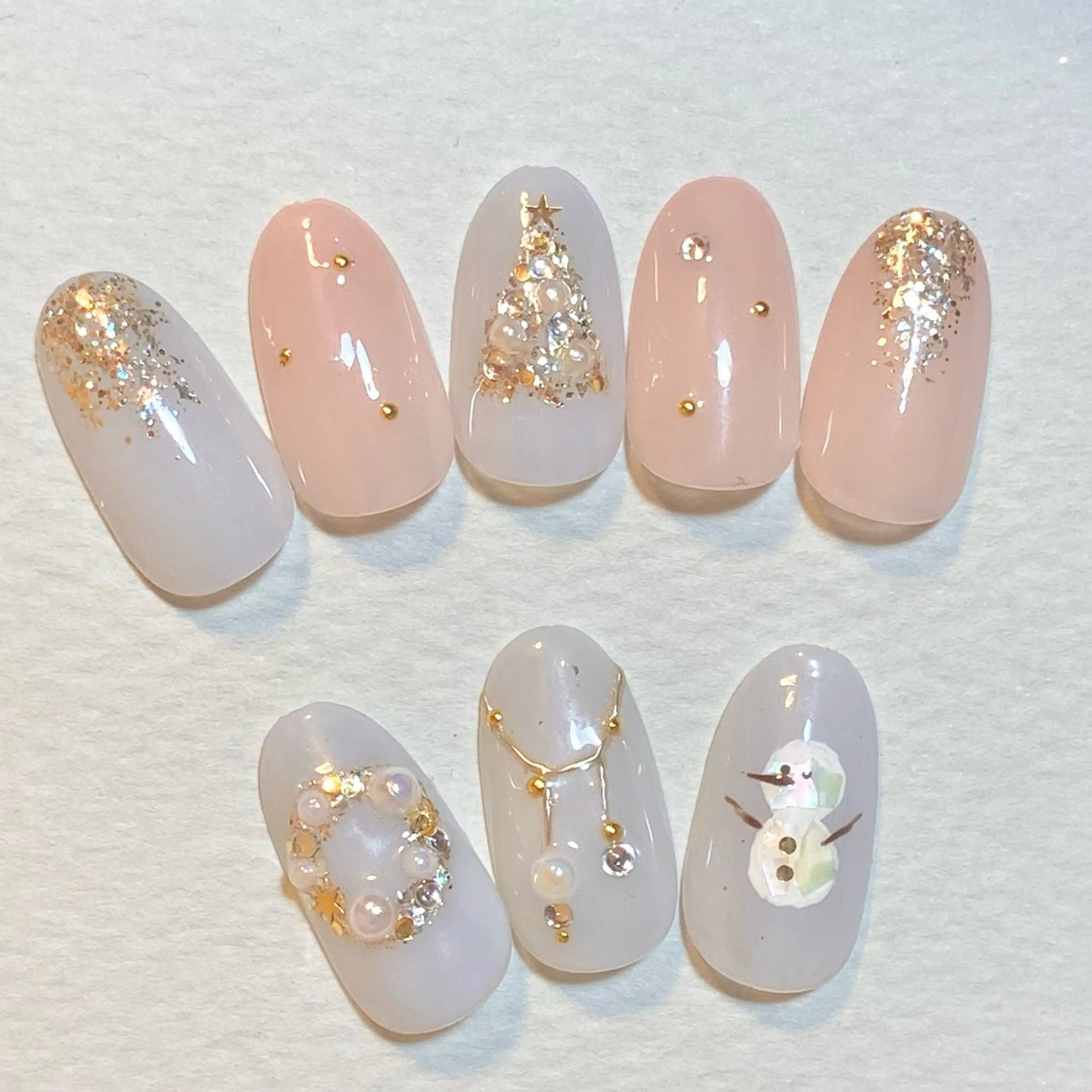 ネイル 冬ネイル クリスマス 樫原 なおこのネイルデザイン