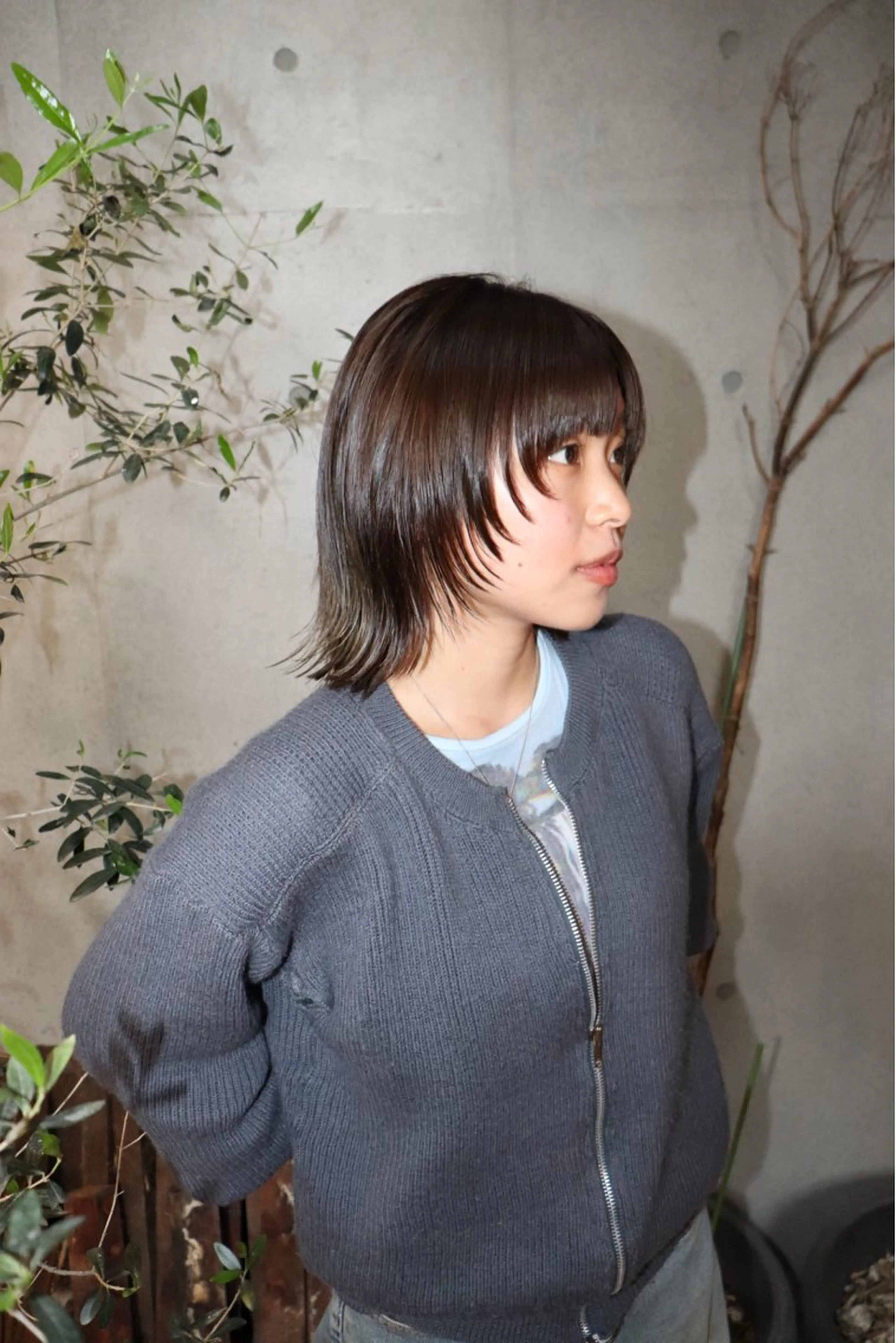 ショート カラー 似合わせカット /パーマ岡本淳平のヘアスタイル