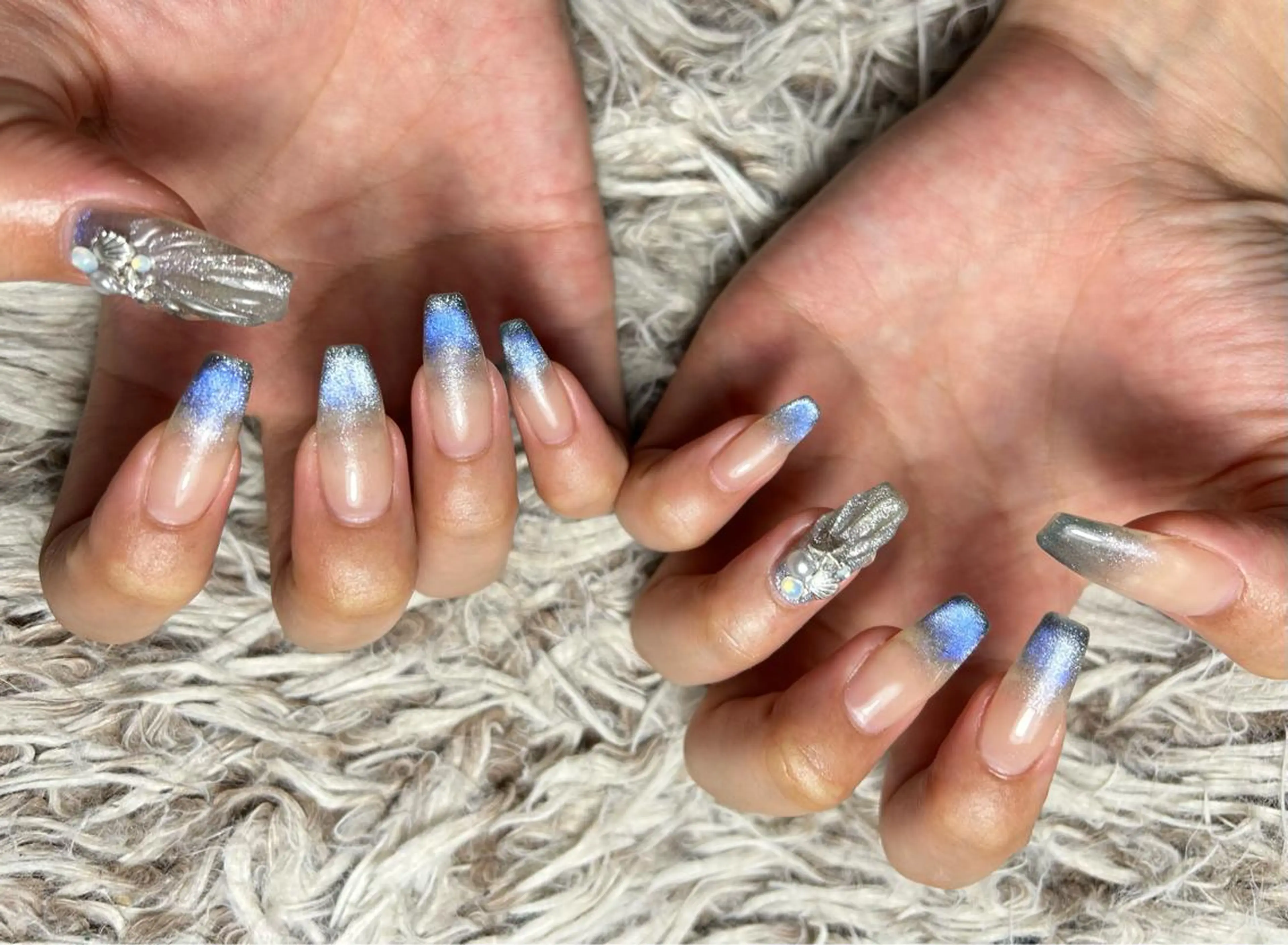 ロング ネイル ハンドネイル フットネイル ✴︎ Delightのネイルデザイン