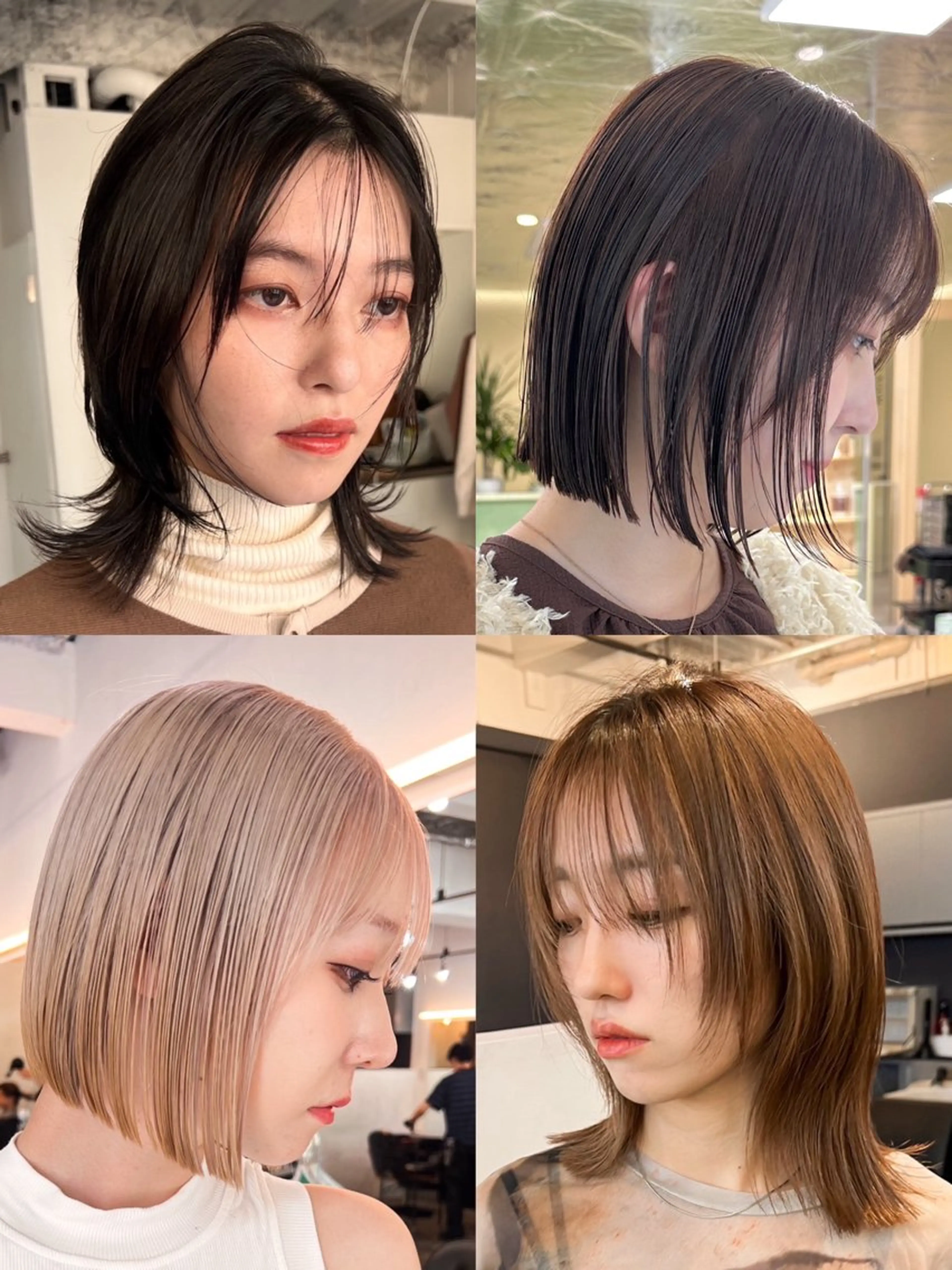 ミディアム カット トリートメント ボブ/ぱつっとボブ/ 谷口 海星のヘアスタイル