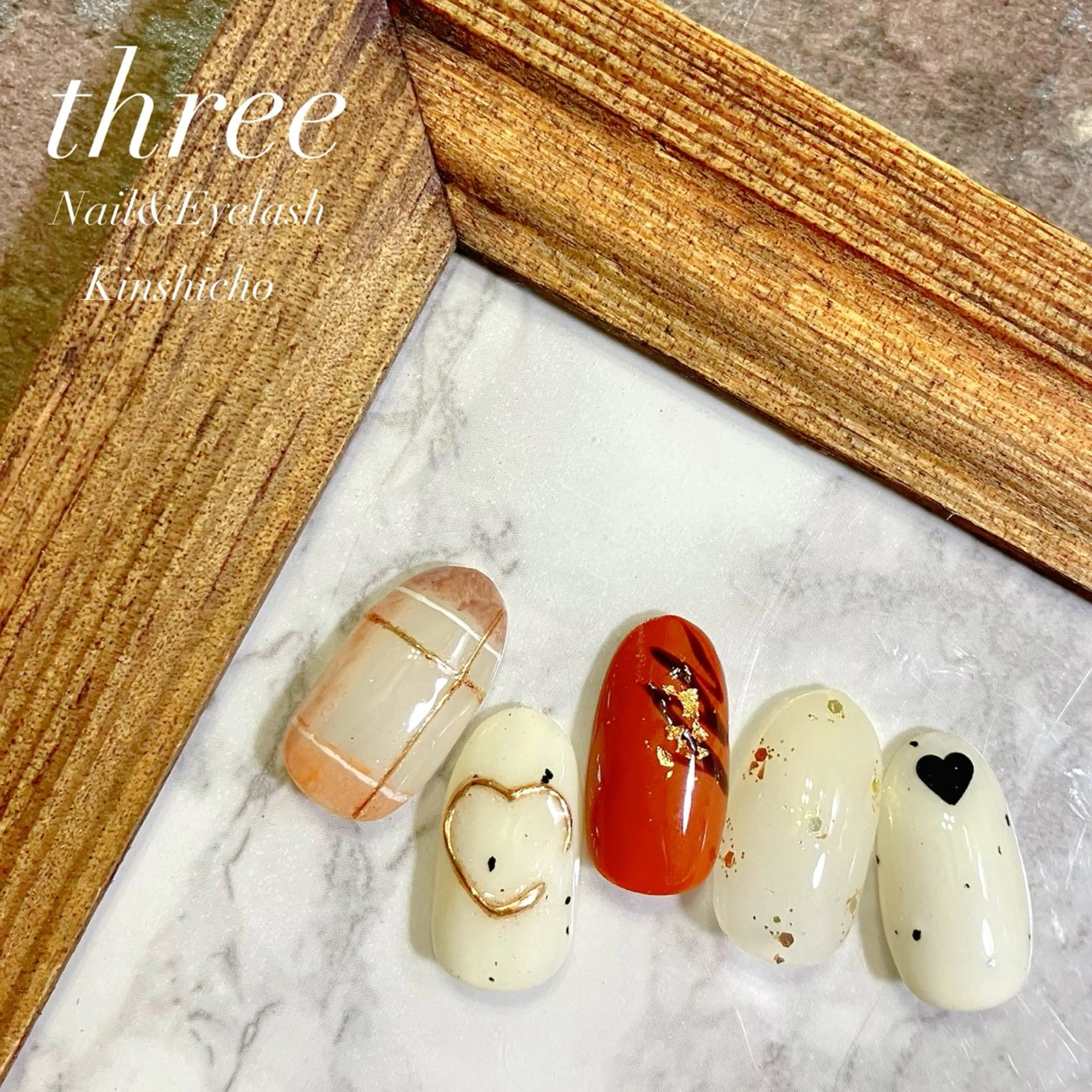 ネイル 韓国ネイル ハンドネイル three Nail&Eyeのネイルデザイン