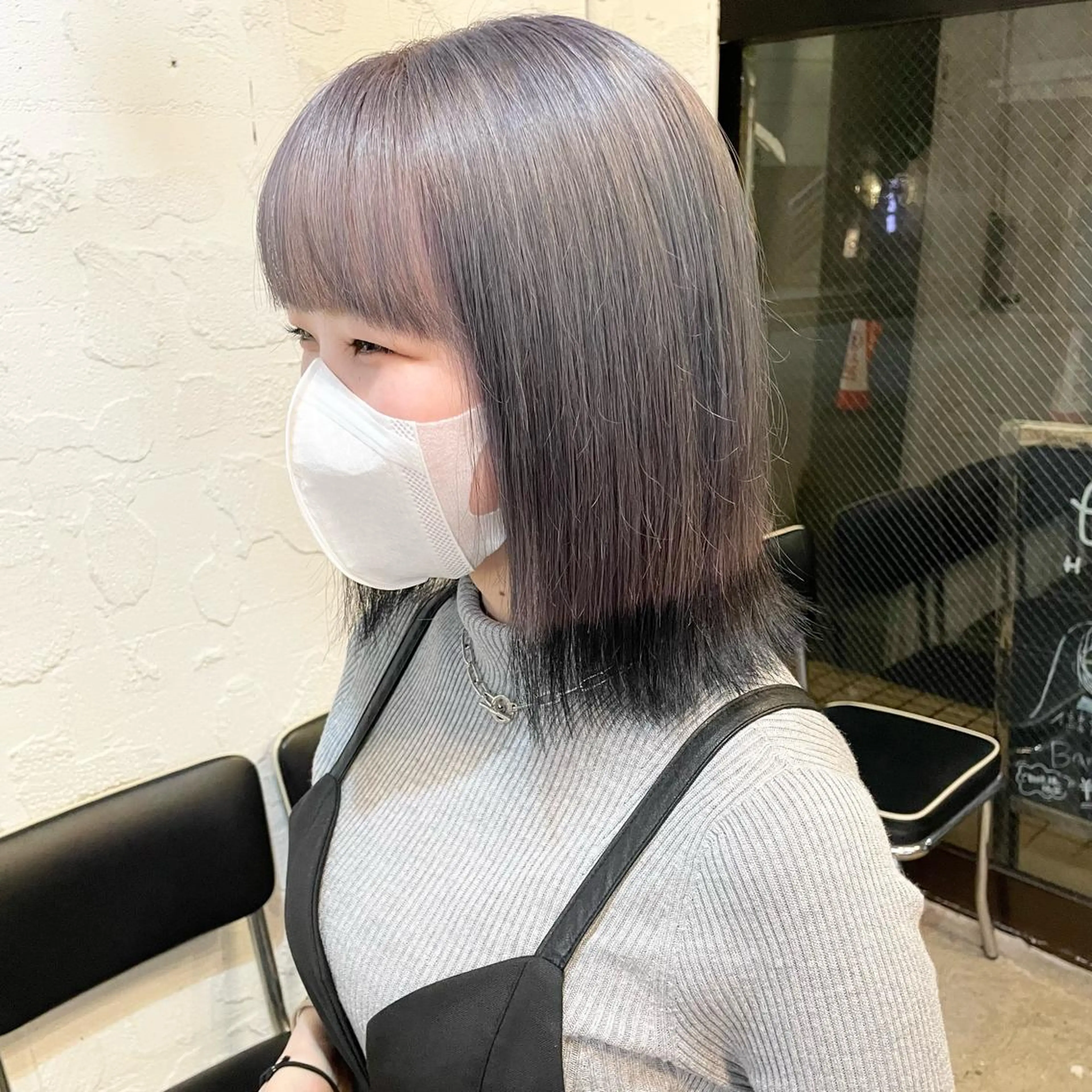 ミディアム カラー 🌿レイヤーボブ/パ ーマ🌿　木梨健太のヘアスタイル