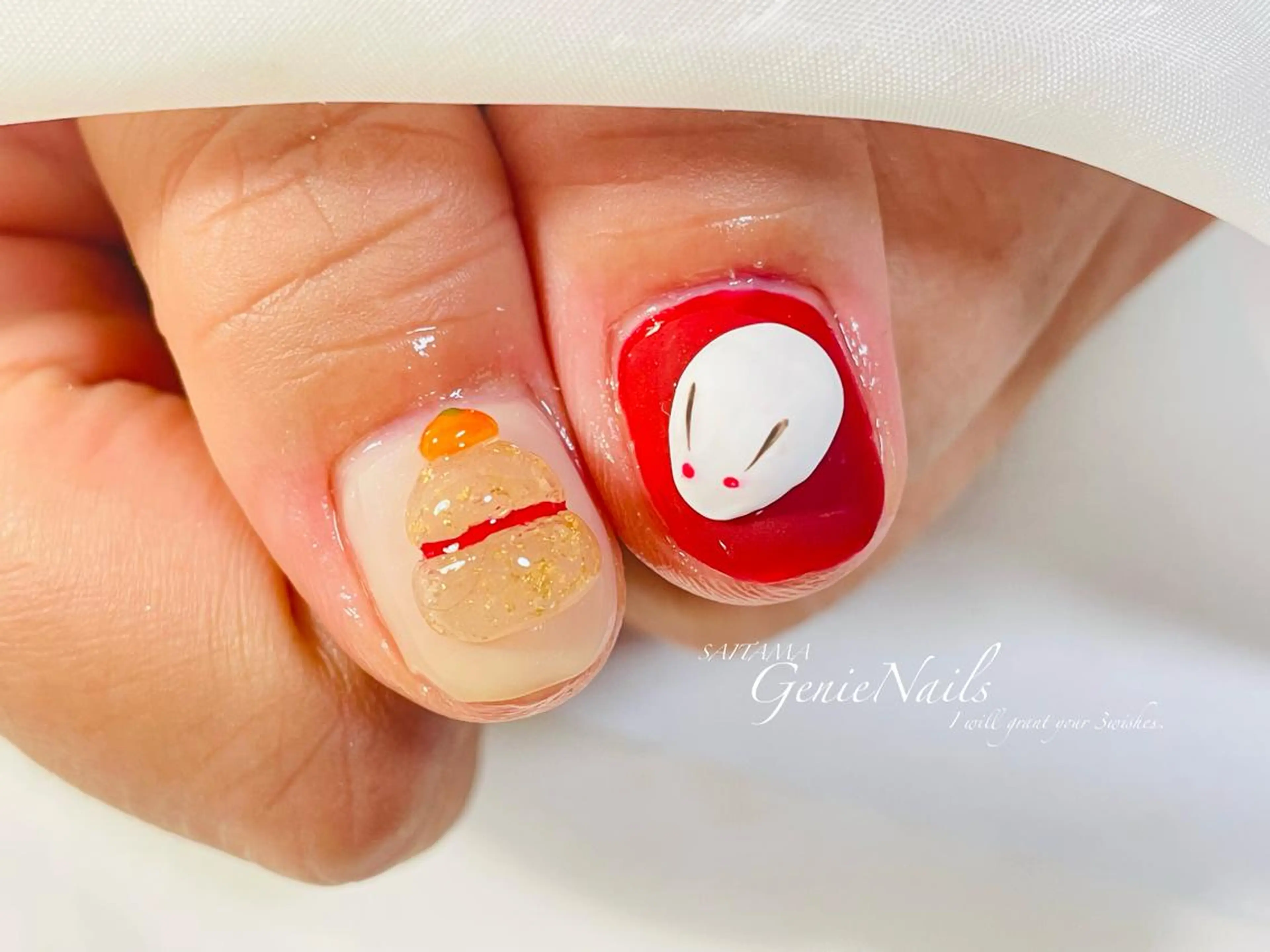メンズ ネイル 成人式 フットネイル メンズネイル ショートネイル 冬ネイル Genie Nailsのネイルデザイン