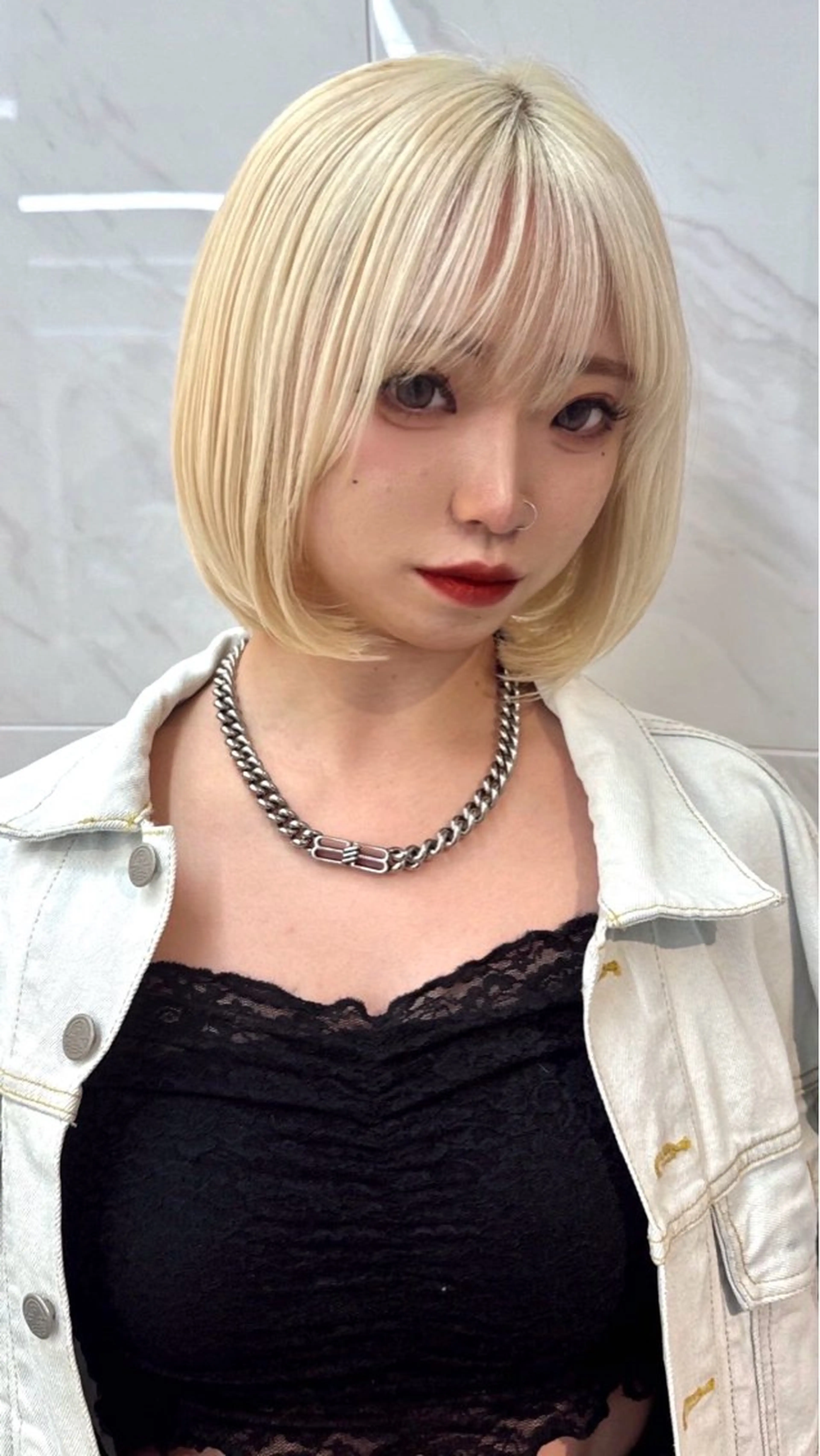 ショート カラー ヘアカラー ヘアセット 栄美容師/kiti /ボブ/ケントのヘアスタイル