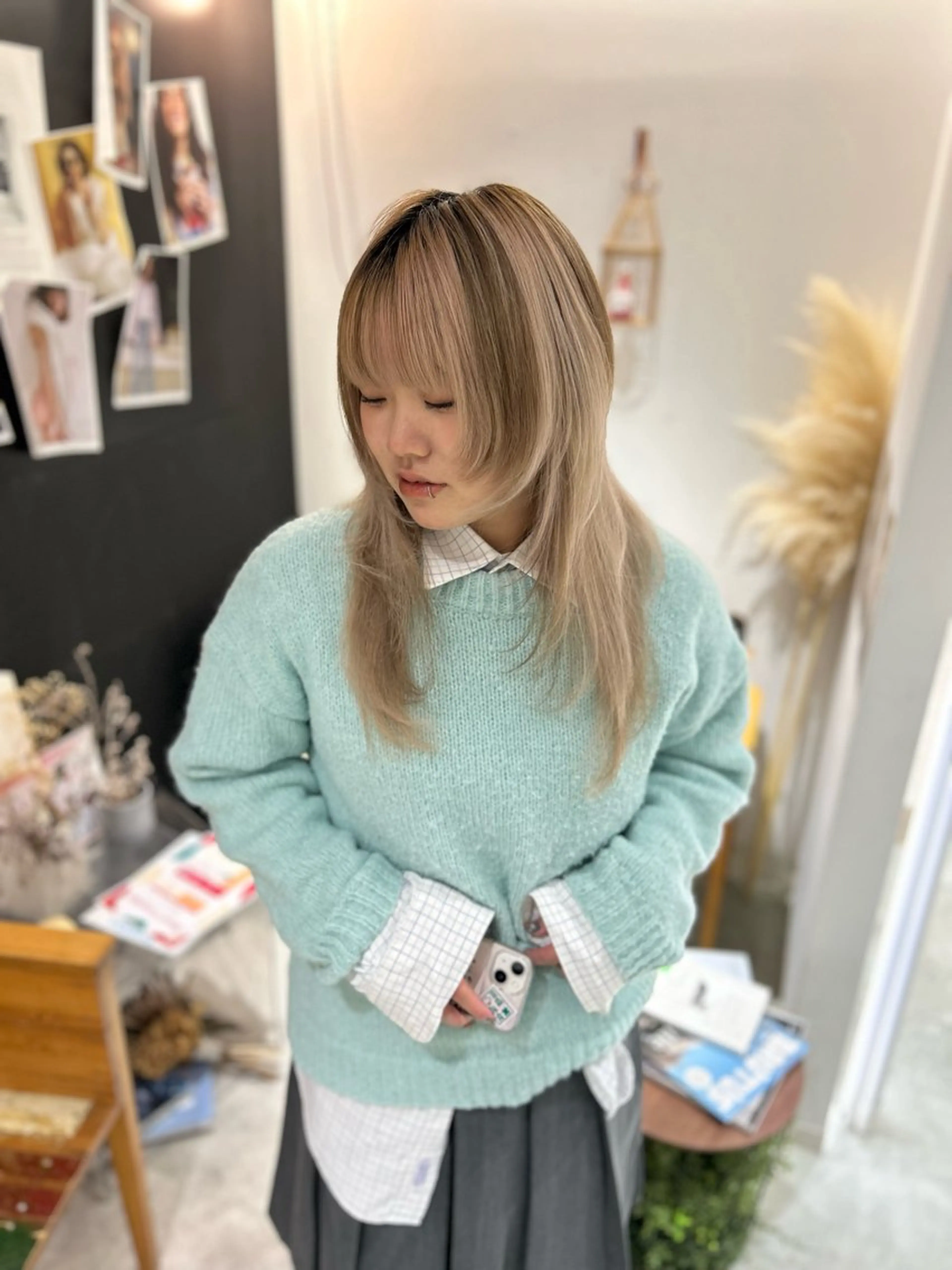 ロング ヘアアレンジ レイヤーカット カット YUI🦋耳ツボ/ 仙台美容師/長町のヘアスタイル