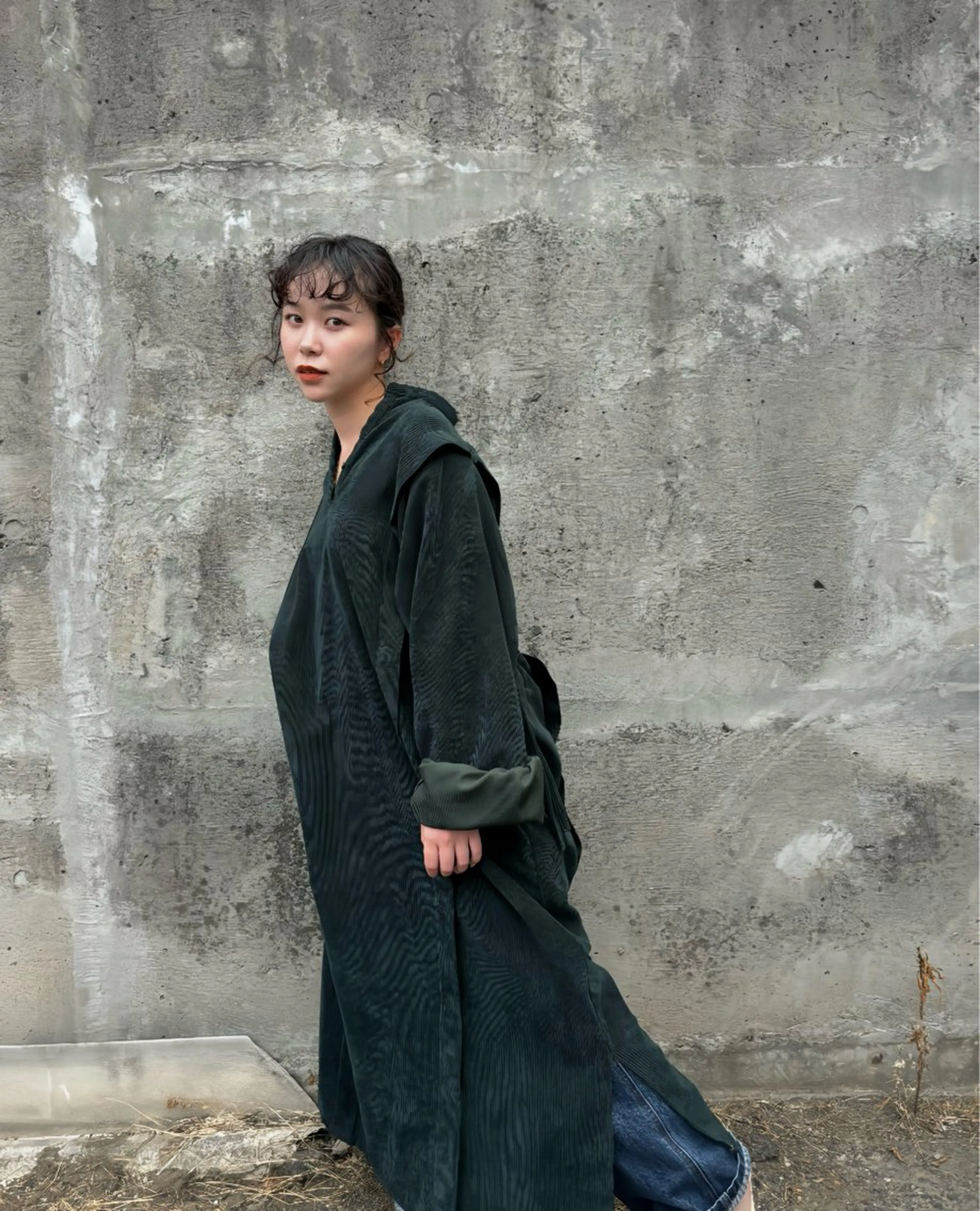 ミディアム パーマ 勝田 沙耶のヘアスタイル