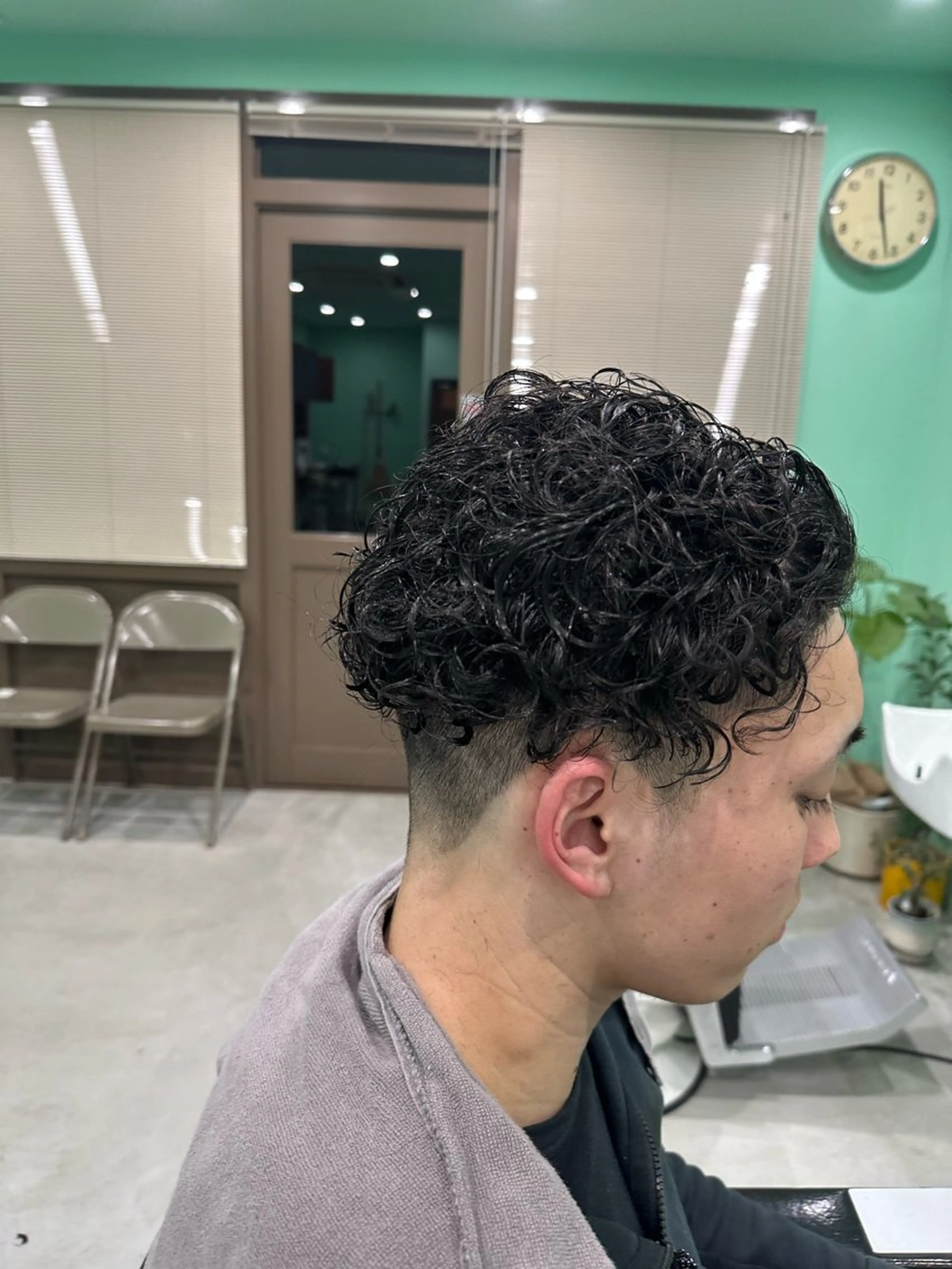 ミディアム カット パーマ 若園 光のヘアスタイル