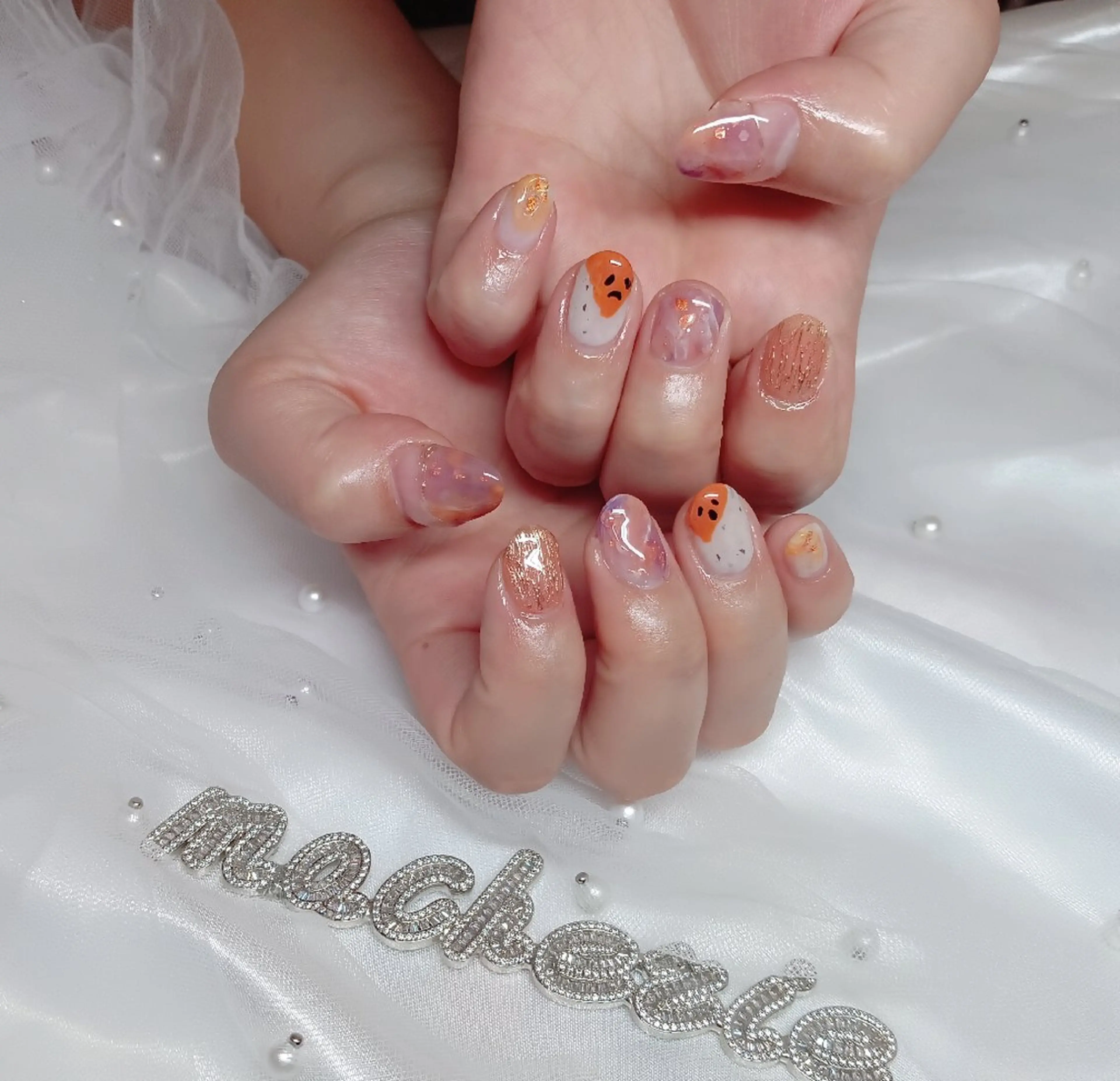 ネイル ハロウィン ハンドネイル Nail Salon macherieのネイルデザイン