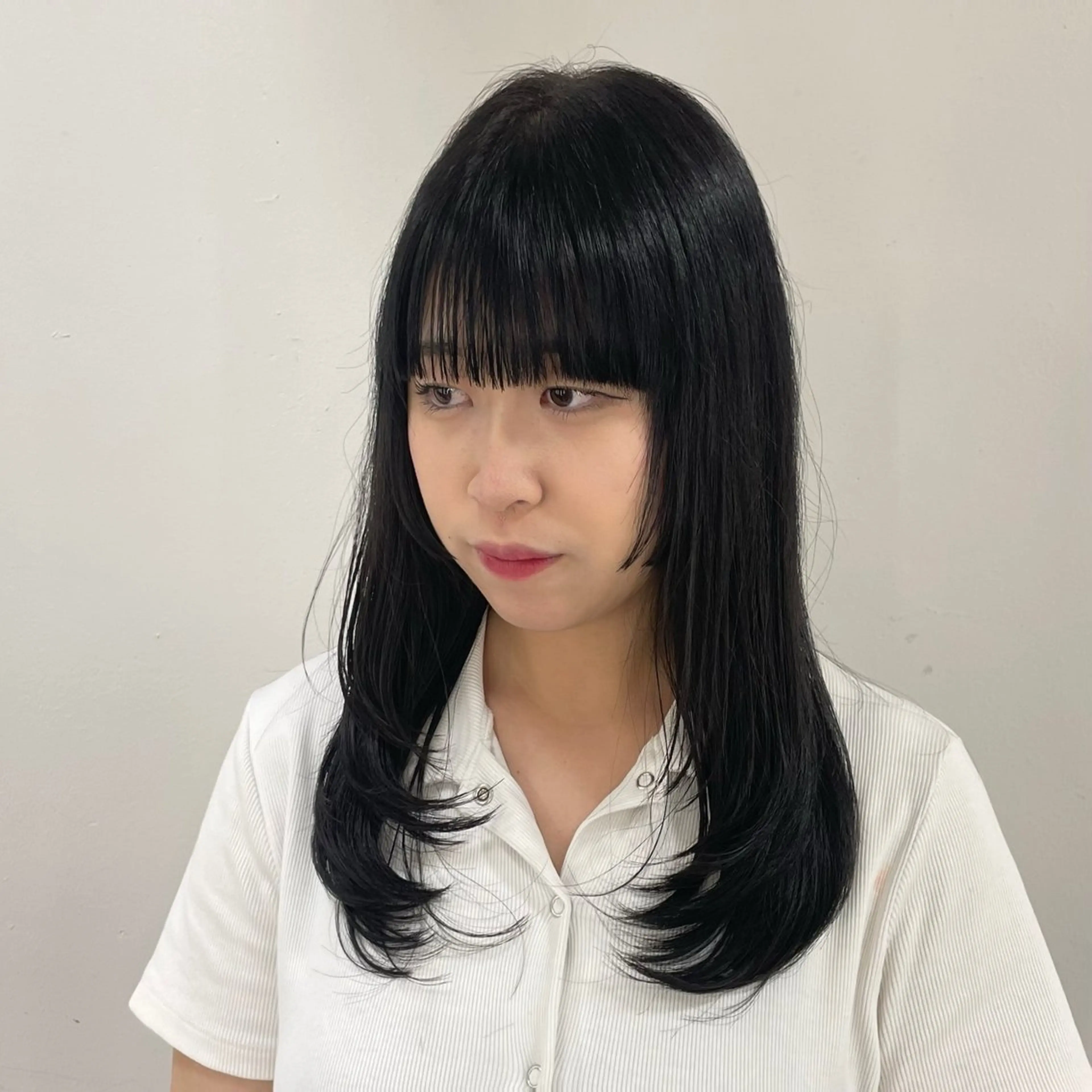 セミロング カラー 顔周りカット レイヤーカット ✨️髪質改善✨️ツヤ カラー✨️竹脇美奈のヘアスタイル