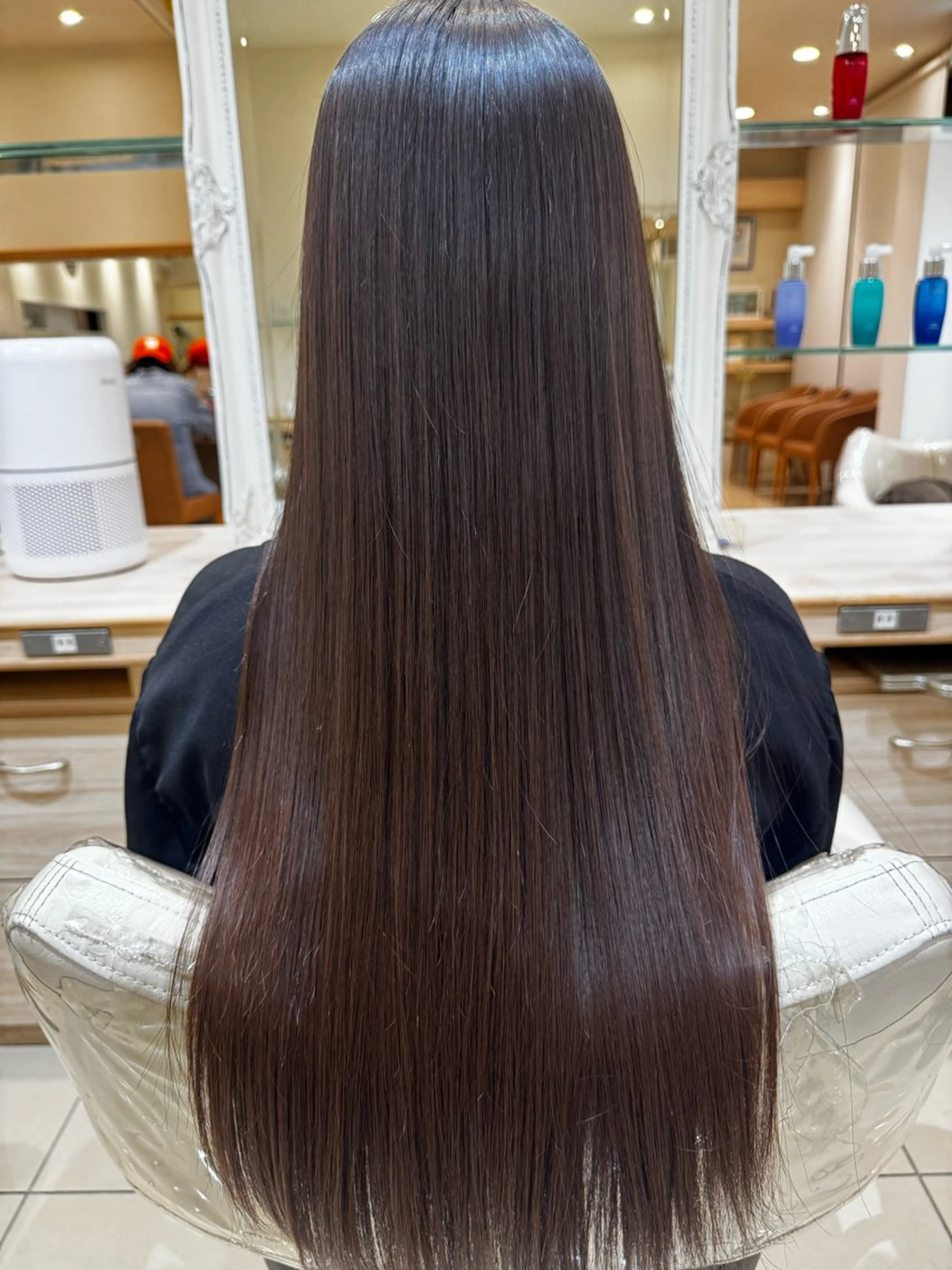 ロング 縮毛矯正 💫メンズカット募集 💫石母田遥香のヘアスタイル