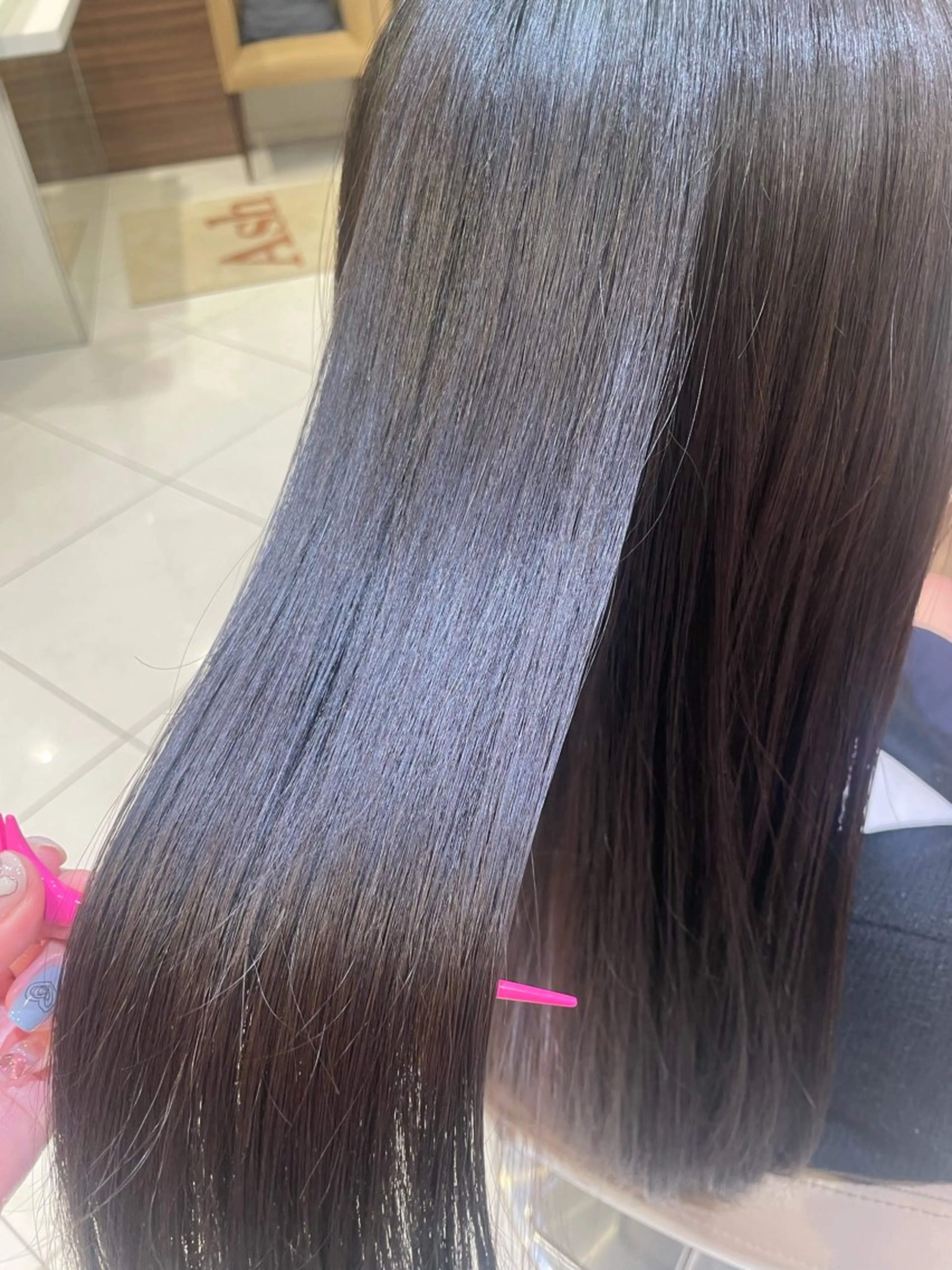 ロング パーマ カット 縮毛矯正 トリートメント 韓国ヘアメイク🎀/ 縮毛矯正✨山本媛香のヘアスタイル