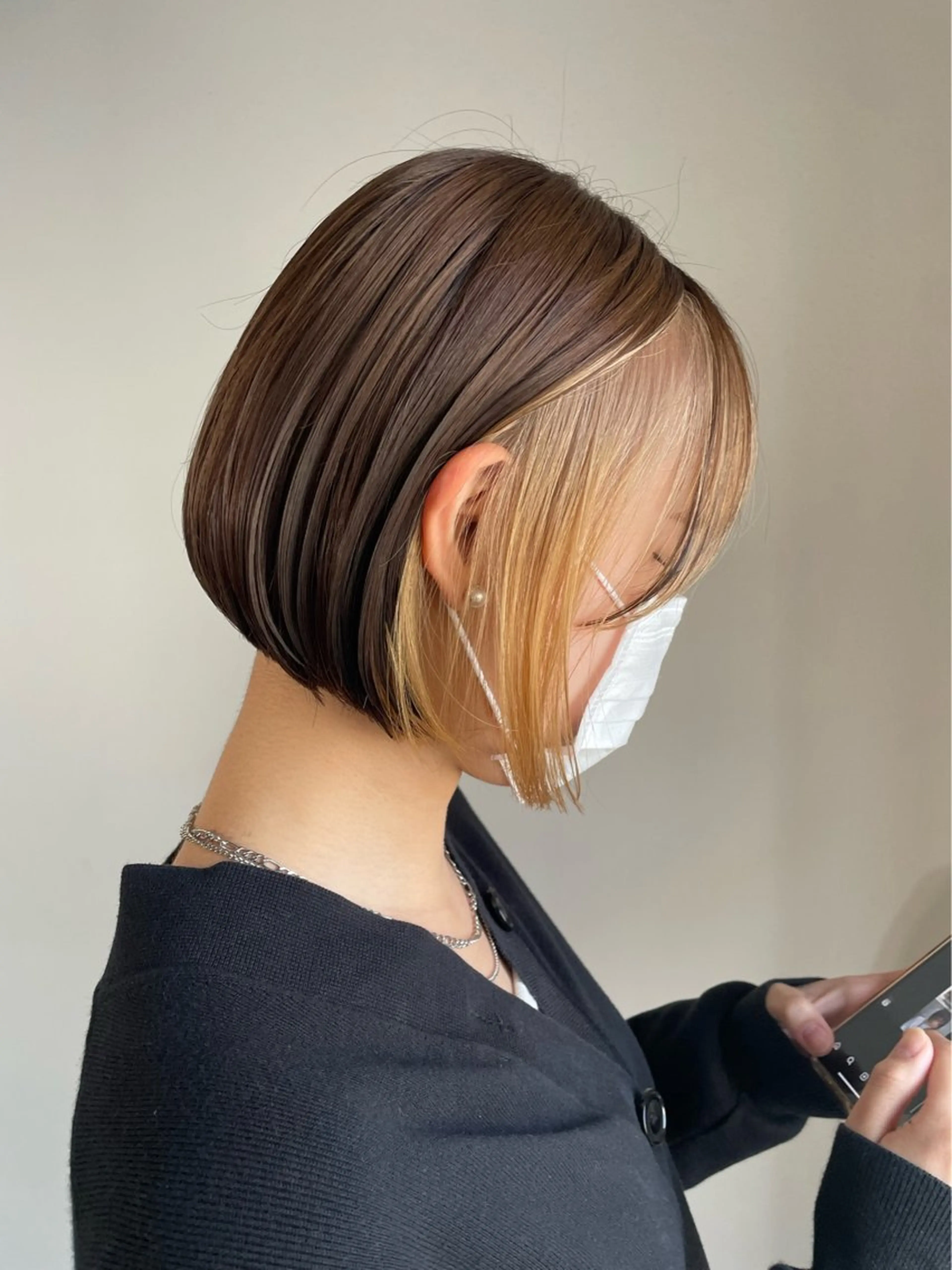 ショート カット ヘアカラー トリートメント レイヤー ハイトーン/YUTOのヘアスタイル