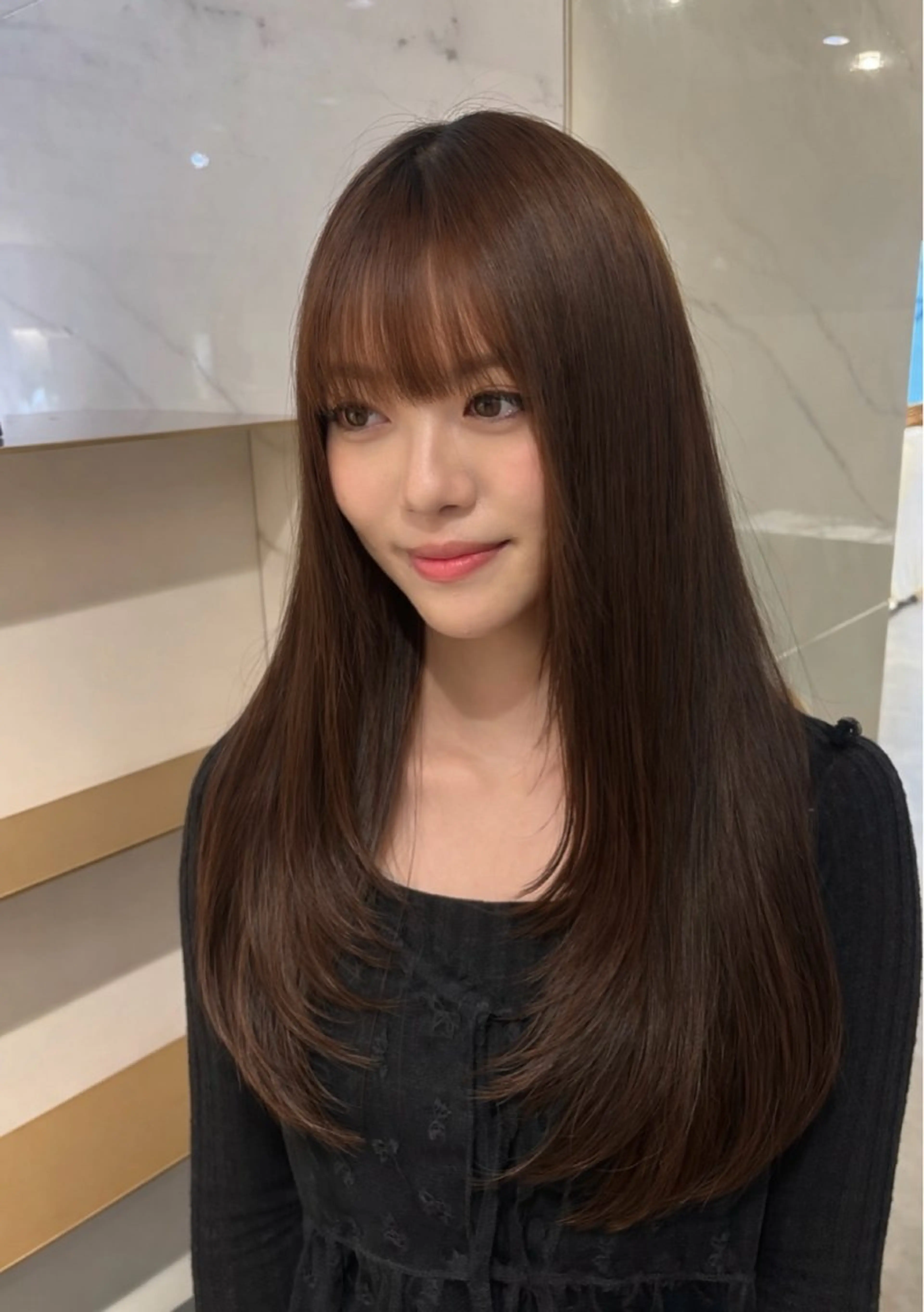 ロング 園蘭樹/レディース/ 韓国系🎀のヘアスタイル
