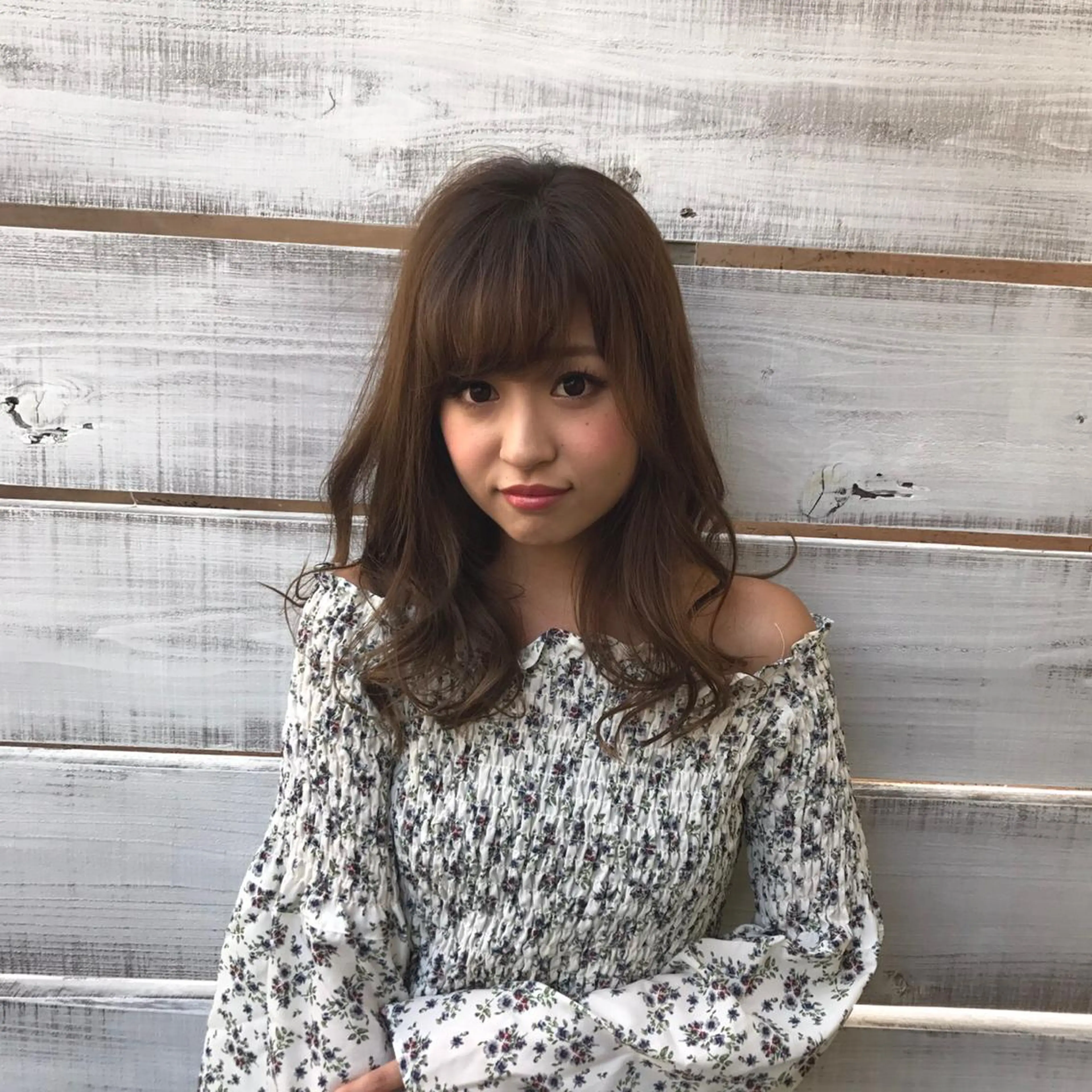 セミロング カラー ヘアカラー トリートメント _WHITE芝本 賢吾【天王寺店】のヘアスタイル