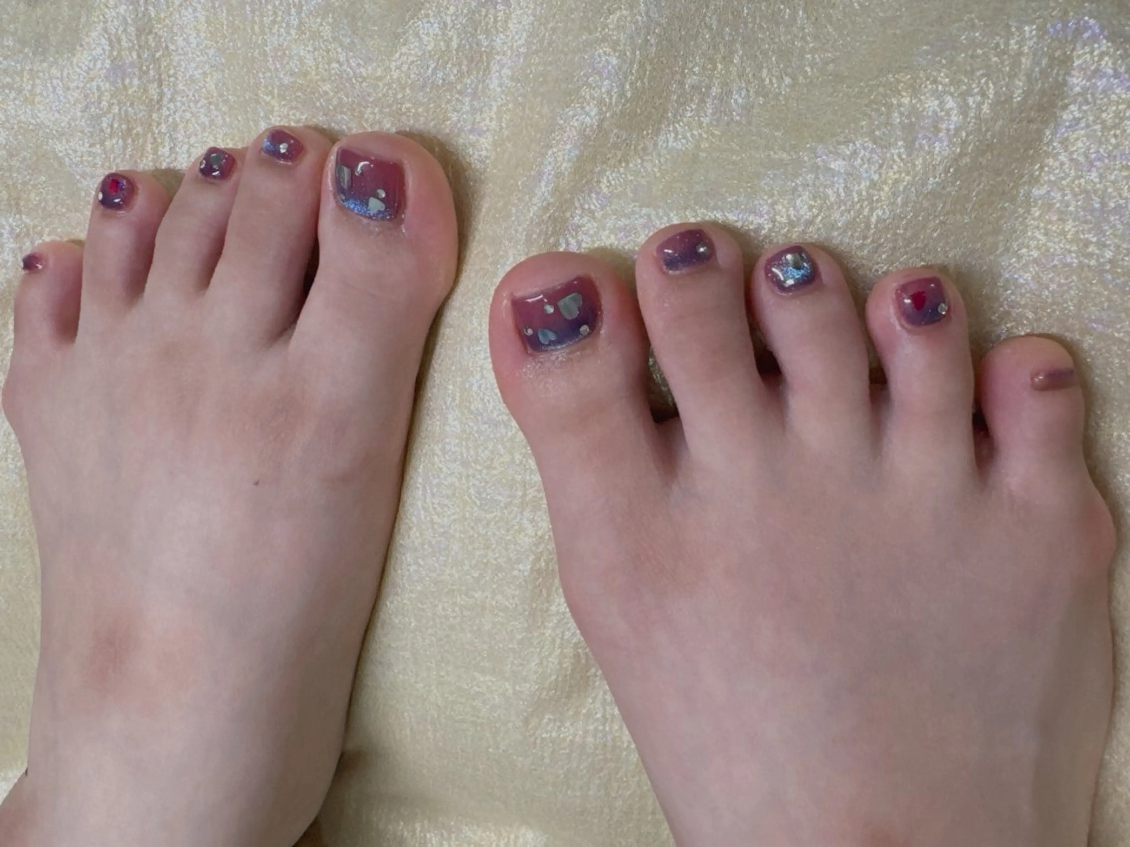 ネイル フットネイル 持ち込み フットネイル Aliceマツエク ＆ネイル3のマツエク・マツパデザイン