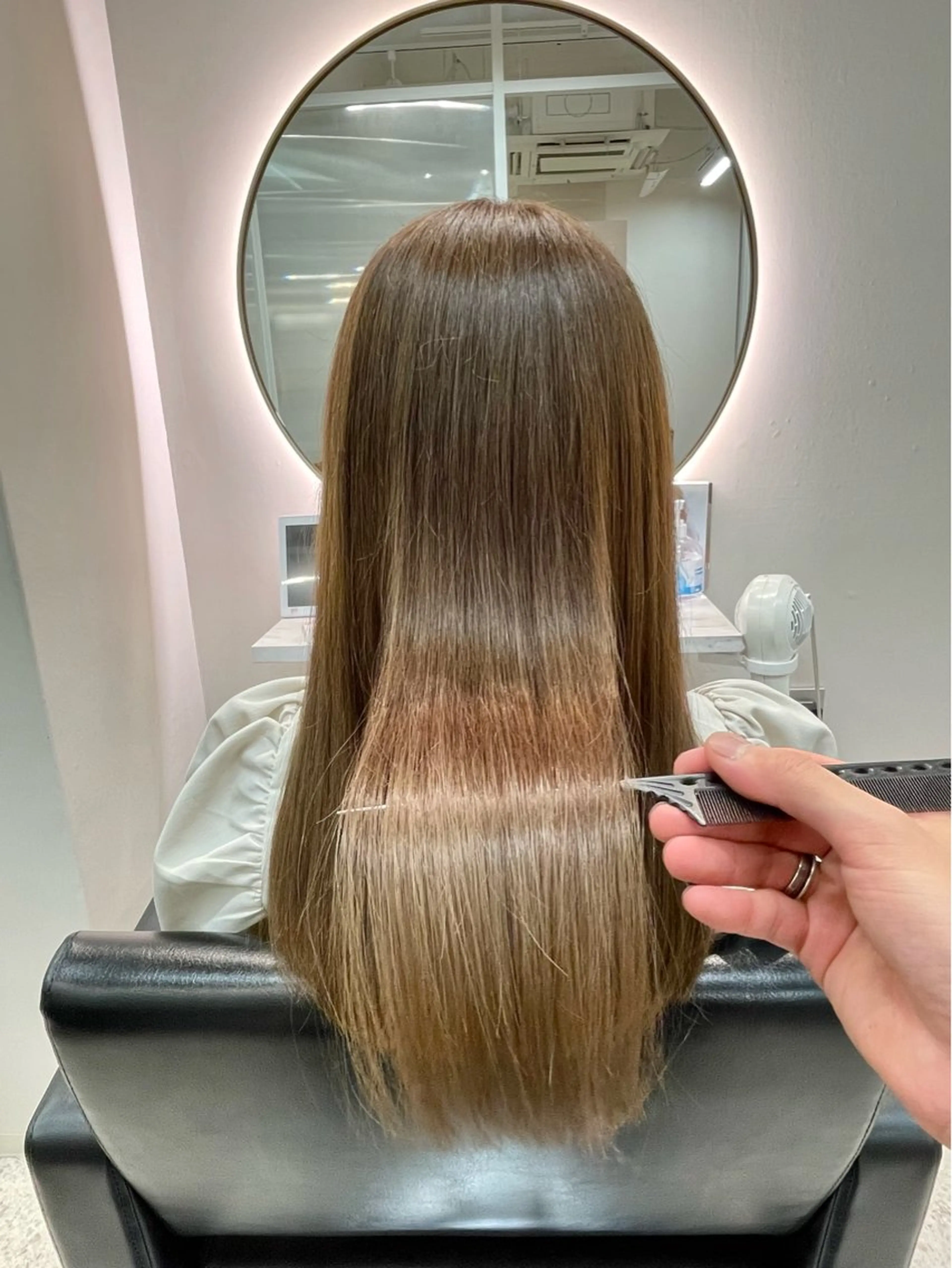 セミロング 髪質改善🇰🇷 アサイユウスケのヘアスタイル